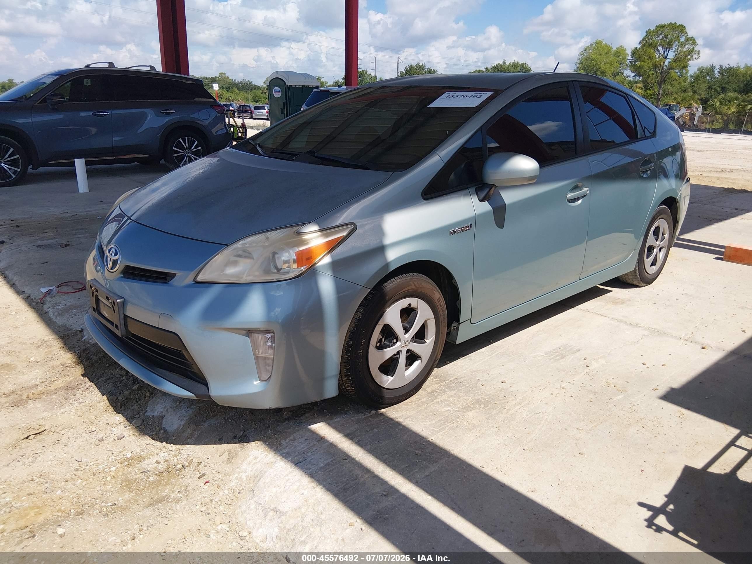 2013 Toyota Prius Two Teal vin: JTDKN3DU5D5686876