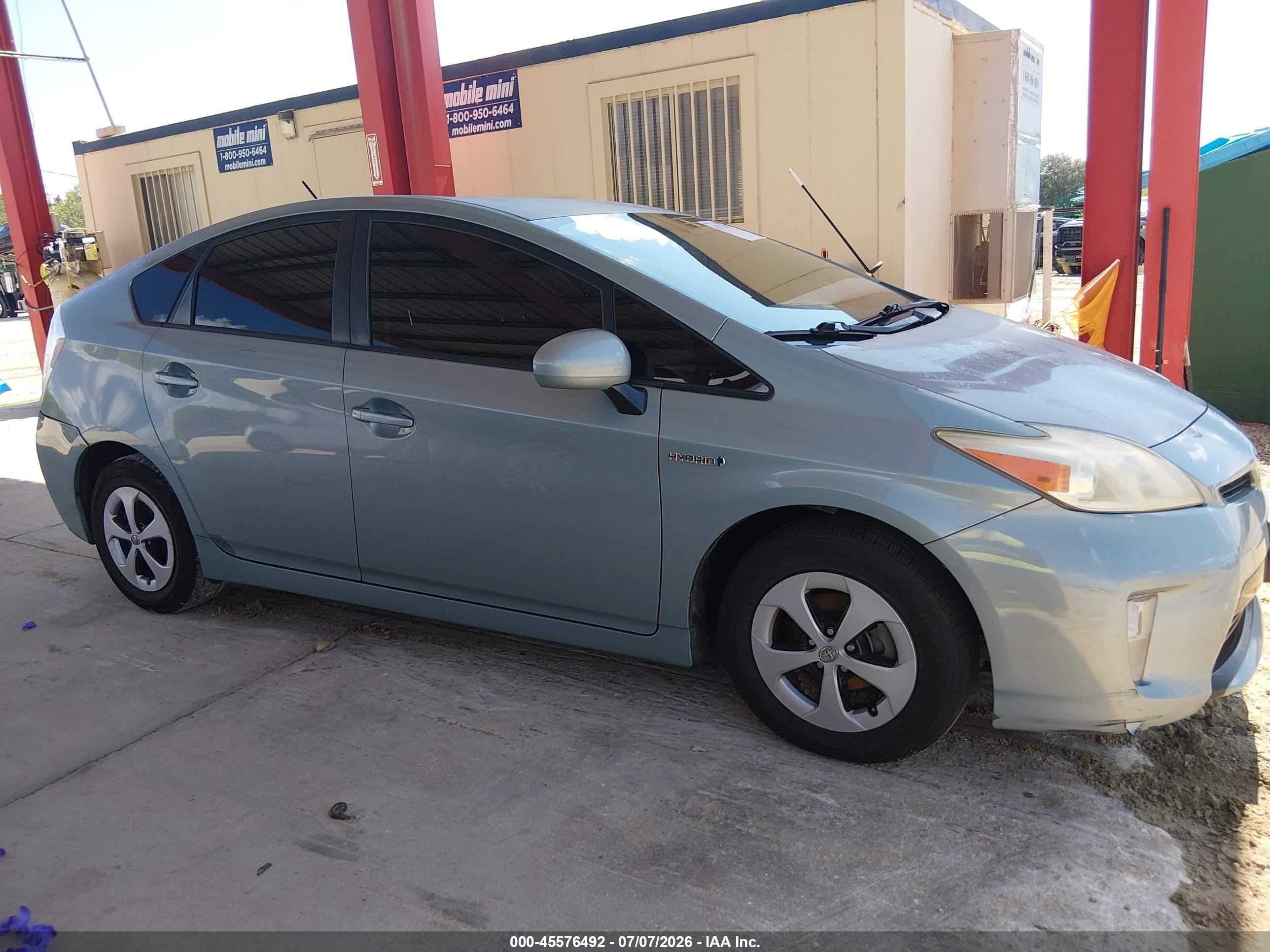 2013 Toyota Prius Two Teal vin: JTDKN3DU5D5686876