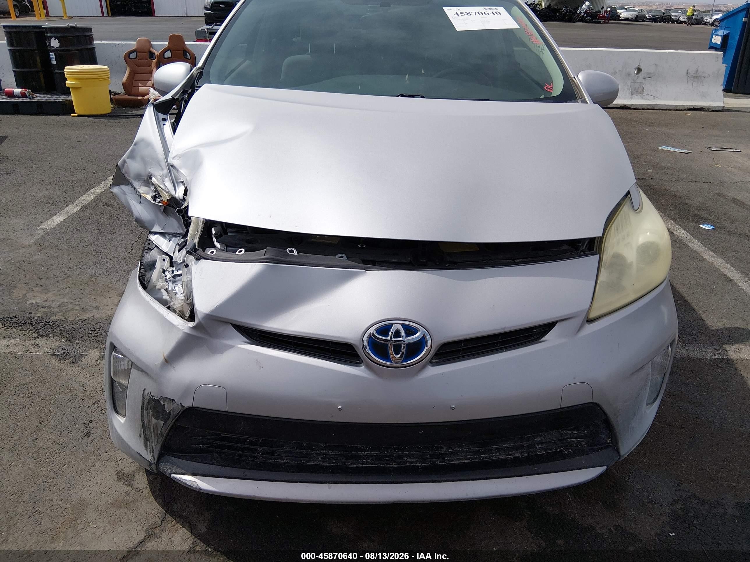 2013 Toyota Prius Two Gray vin: JTDKN3DU5D5690717
