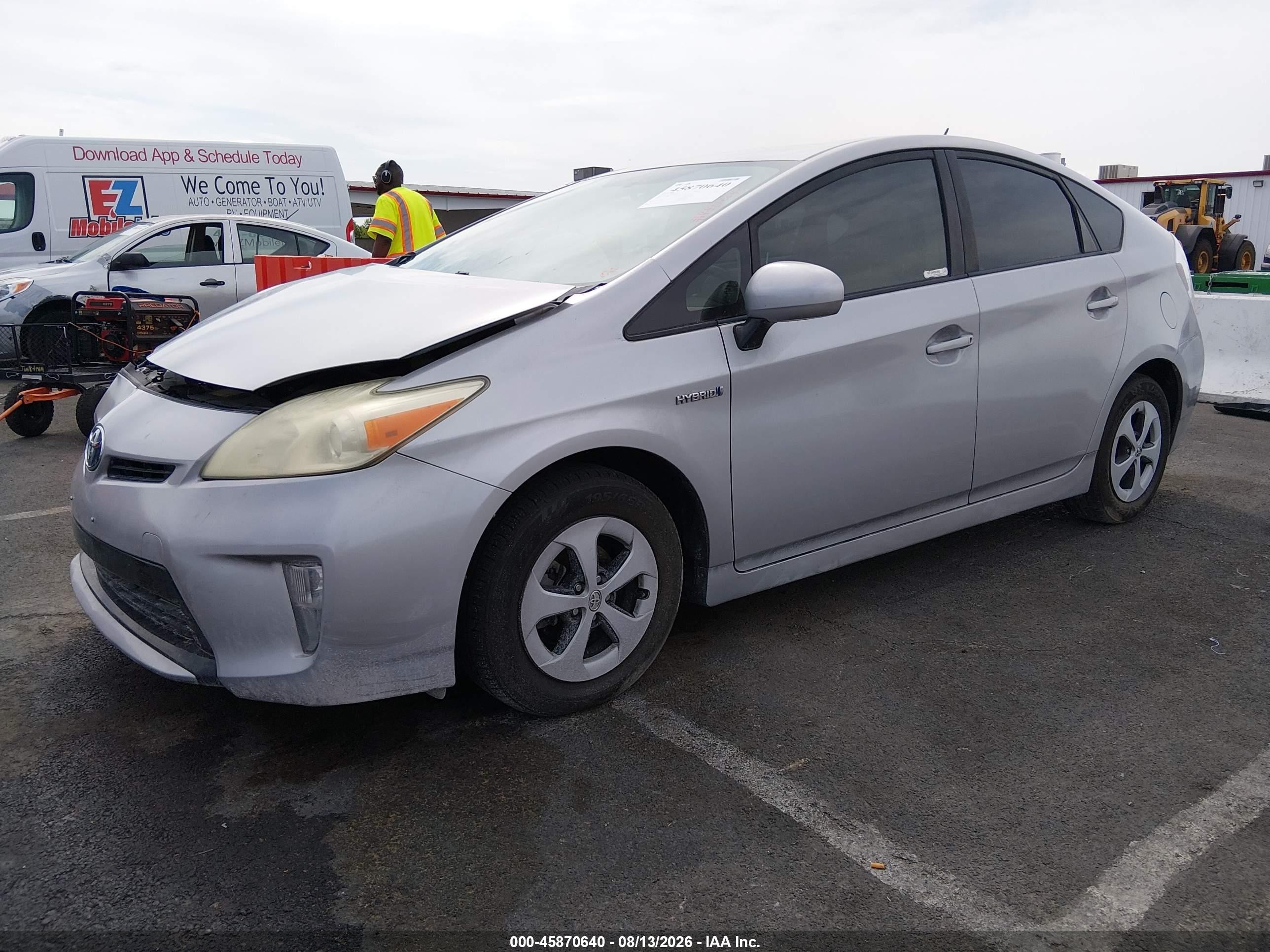 2013 Toyota Prius Two Gray vin: JTDKN3DU5D5690717