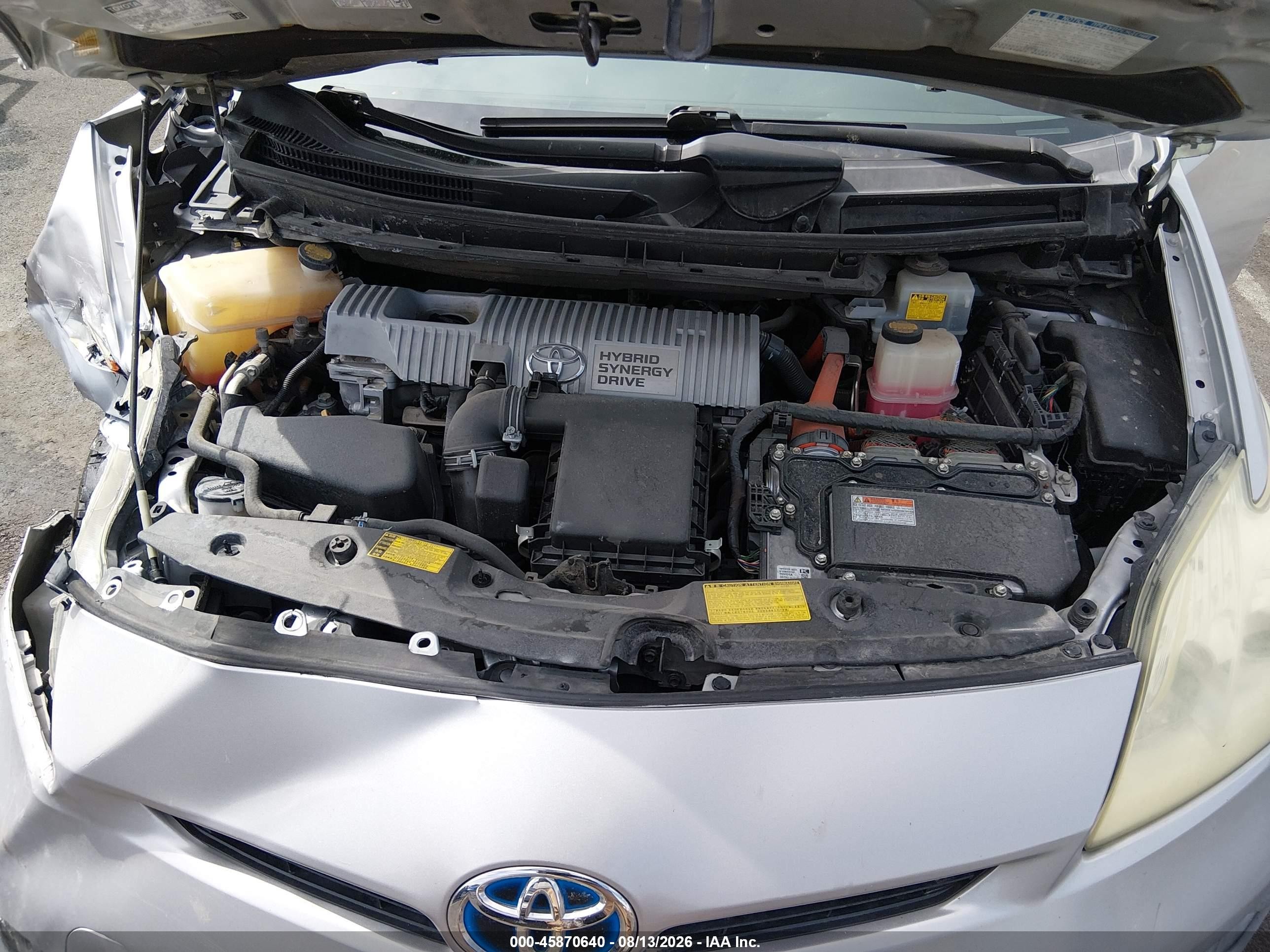 2013 Toyota Prius Two Gray vin: JTDKN3DU5D5690717