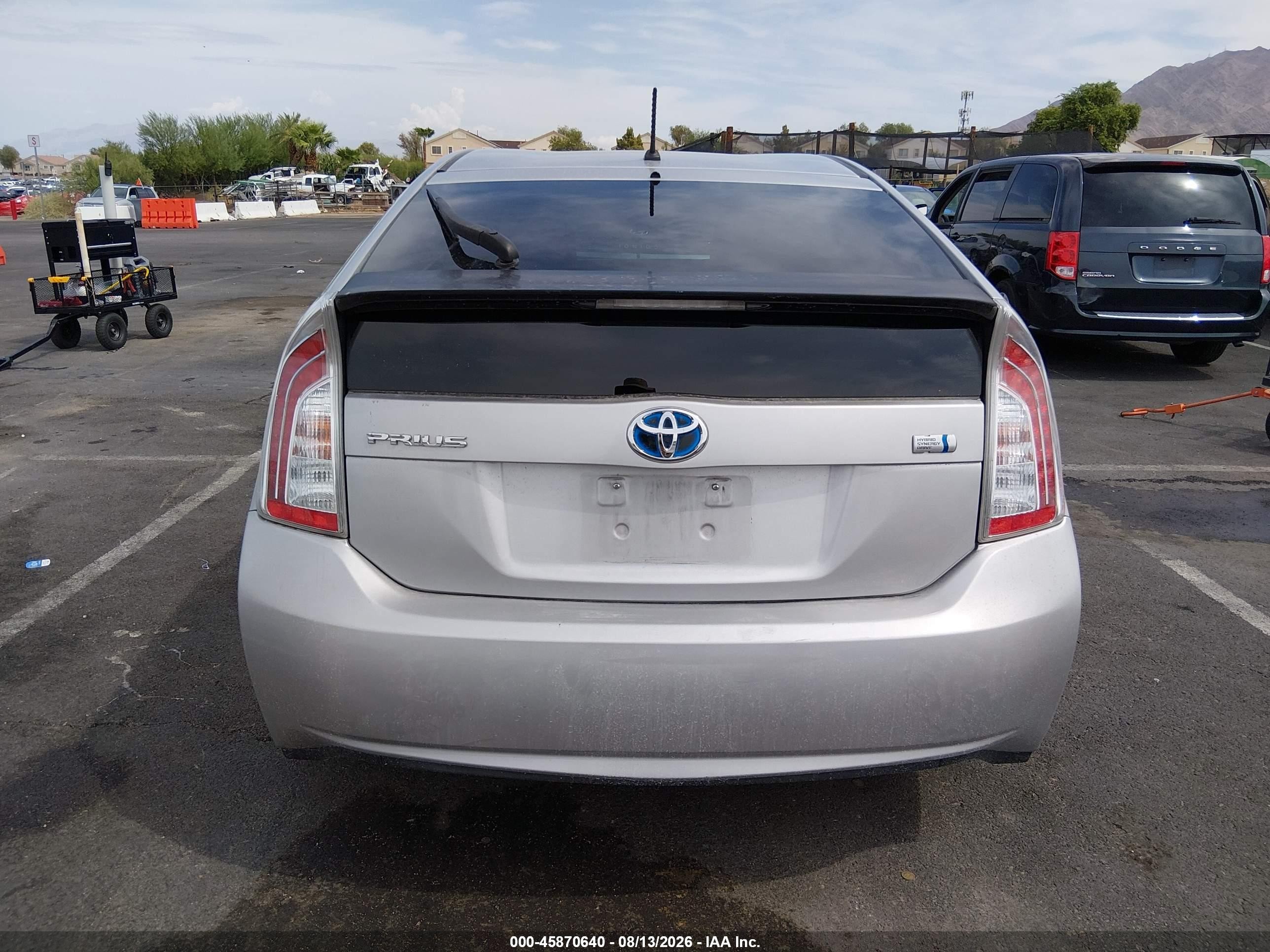 2013 Toyota Prius Two Gray vin: JTDKN3DU5D5690717