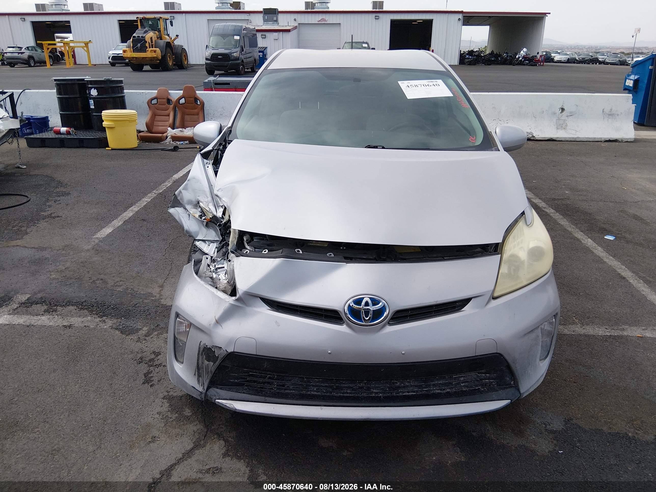2013 Toyota Prius Two Gray vin: JTDKN3DU5D5690717