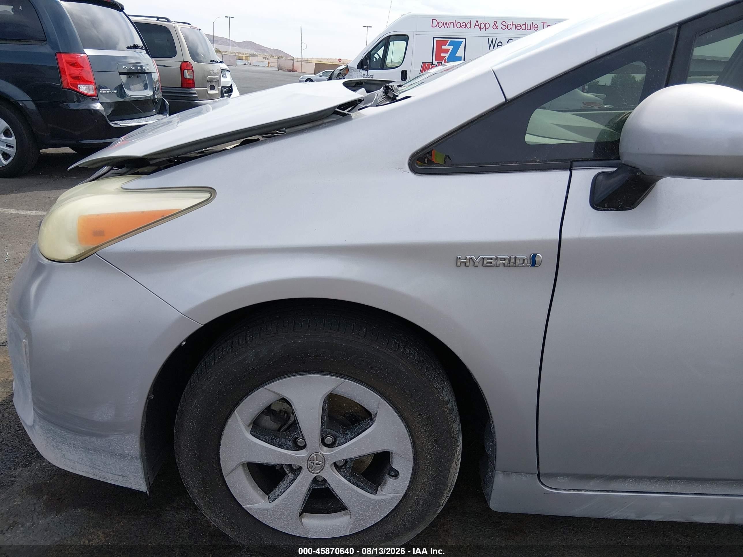 2013 Toyota Prius Two Gray vin: JTDKN3DU5D5690717