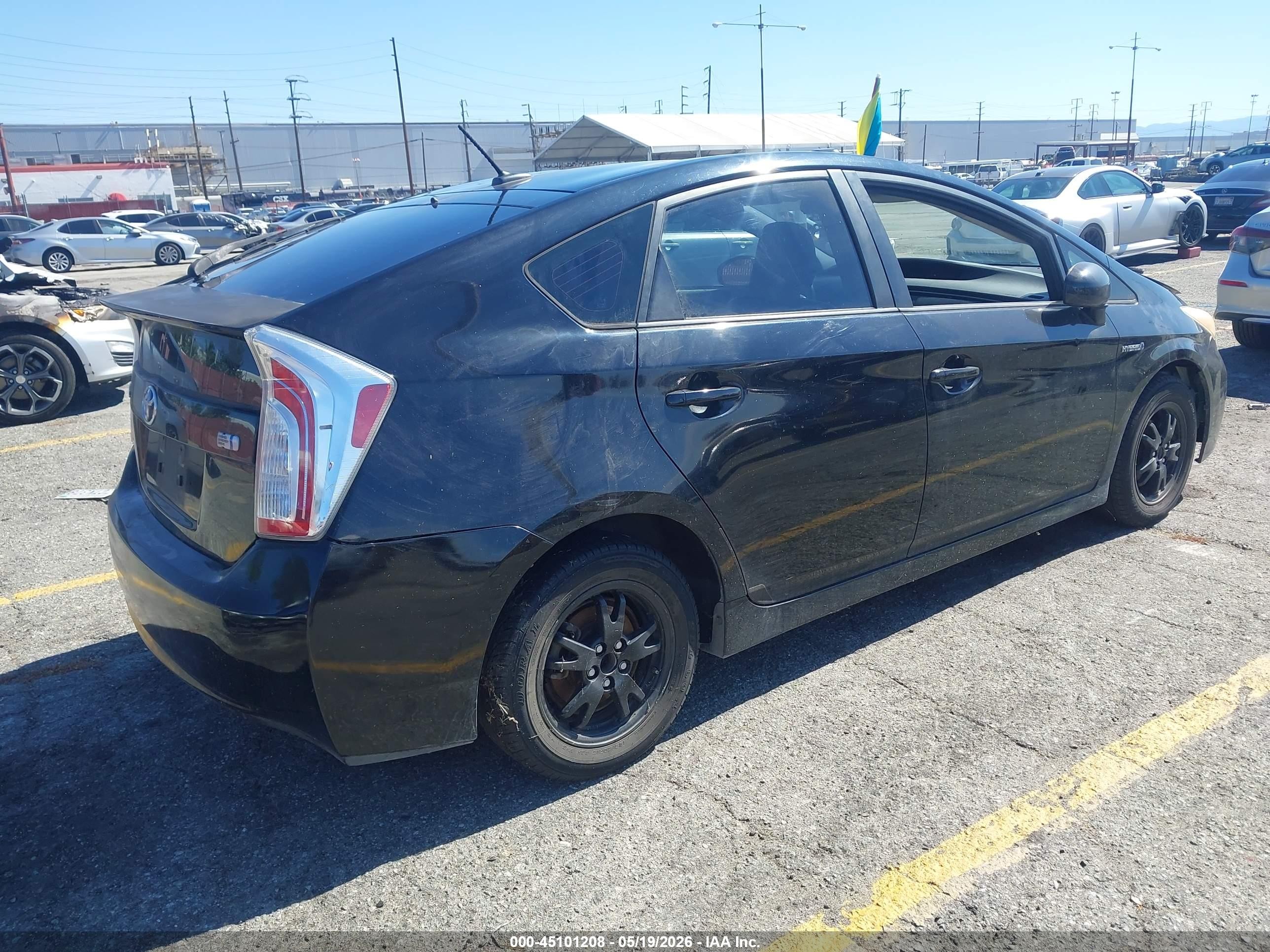 2013 Toyota Prius Four Black vin: JTDKN3DU5D5699756