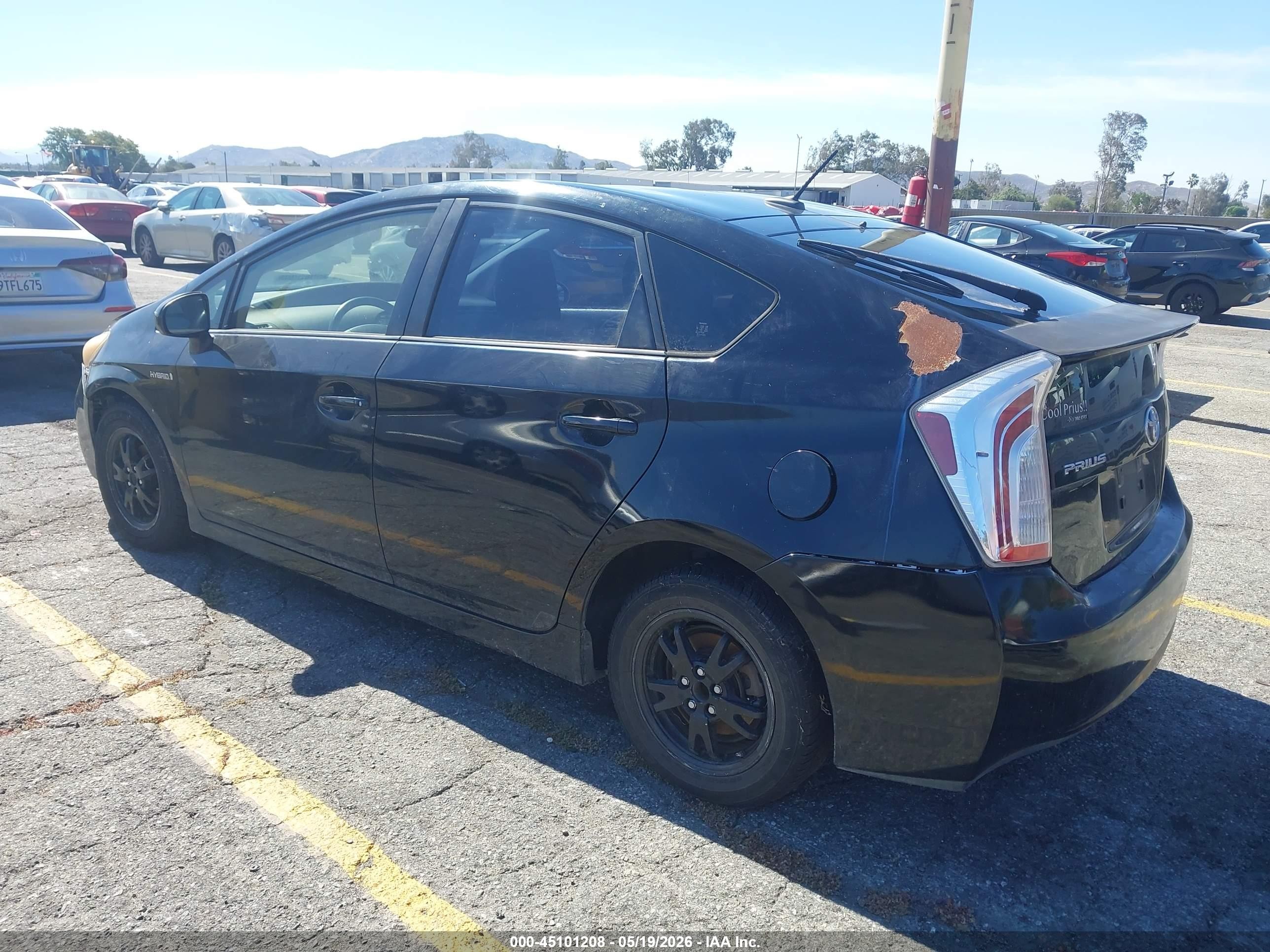 2013 Toyota Prius Four Black vin: JTDKN3DU5D5699756