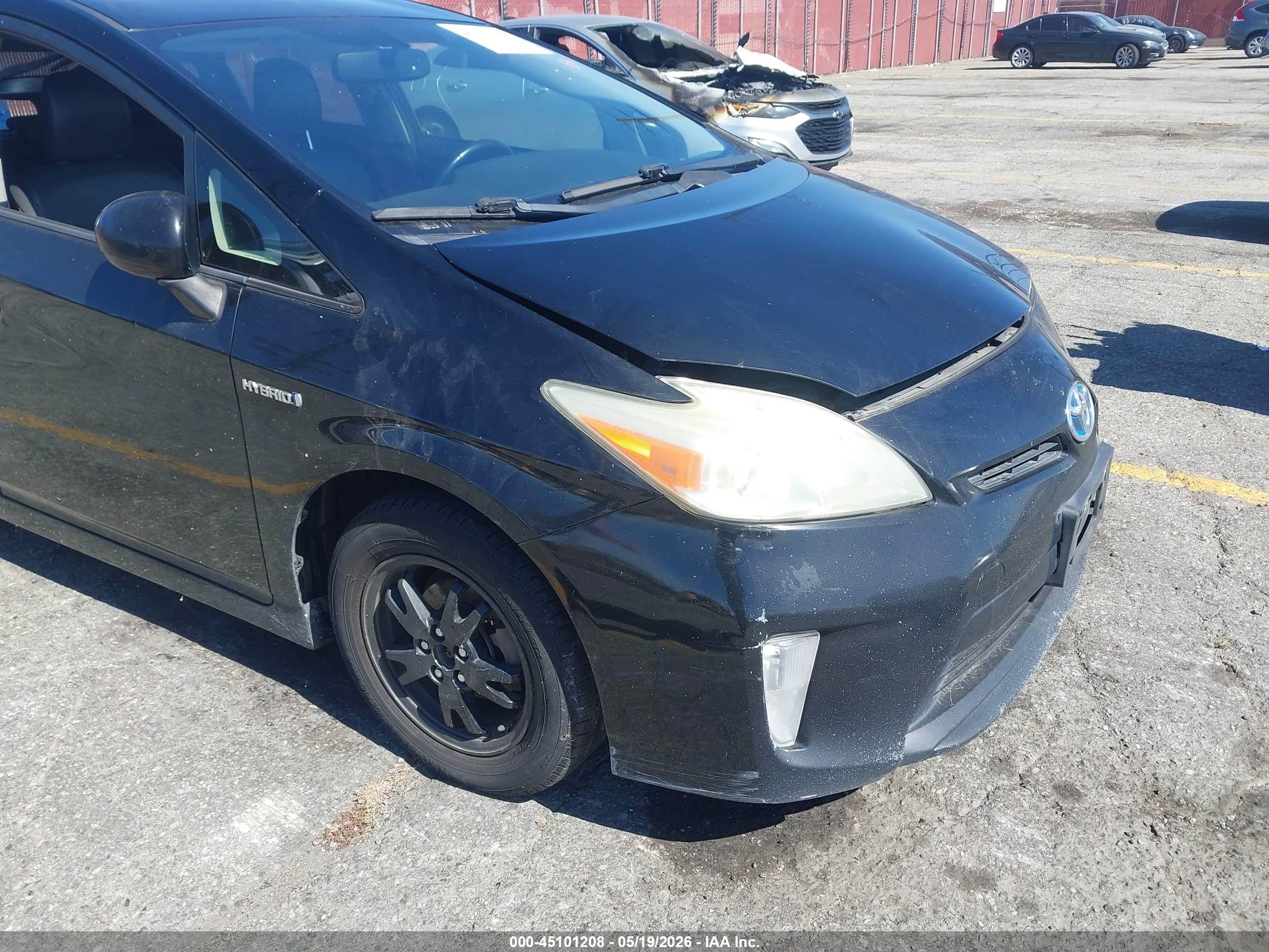 2013 Toyota Prius Four Black vin: JTDKN3DU5D5699756