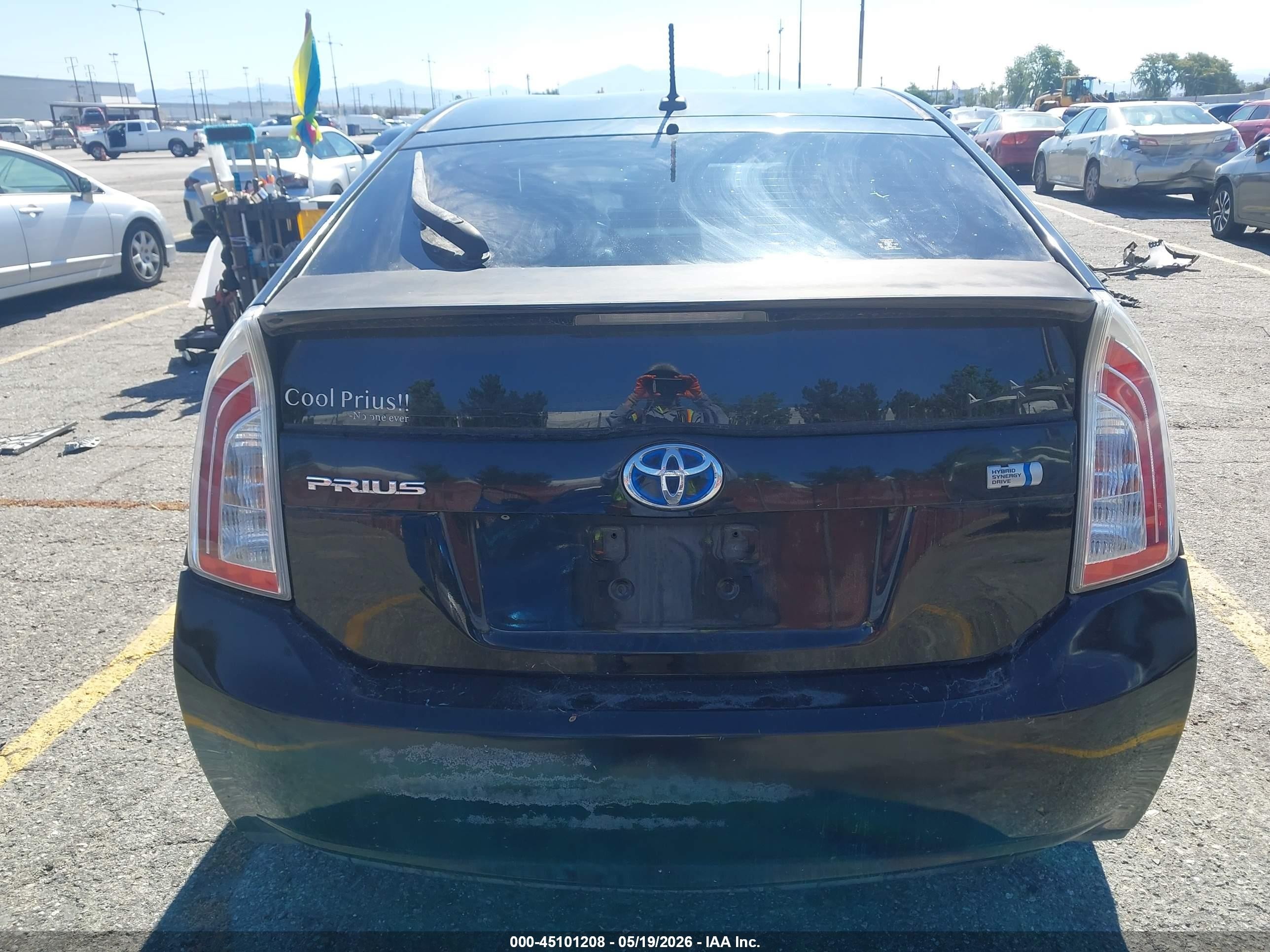 2013 Toyota Prius Four Black vin: JTDKN3DU5D5699756