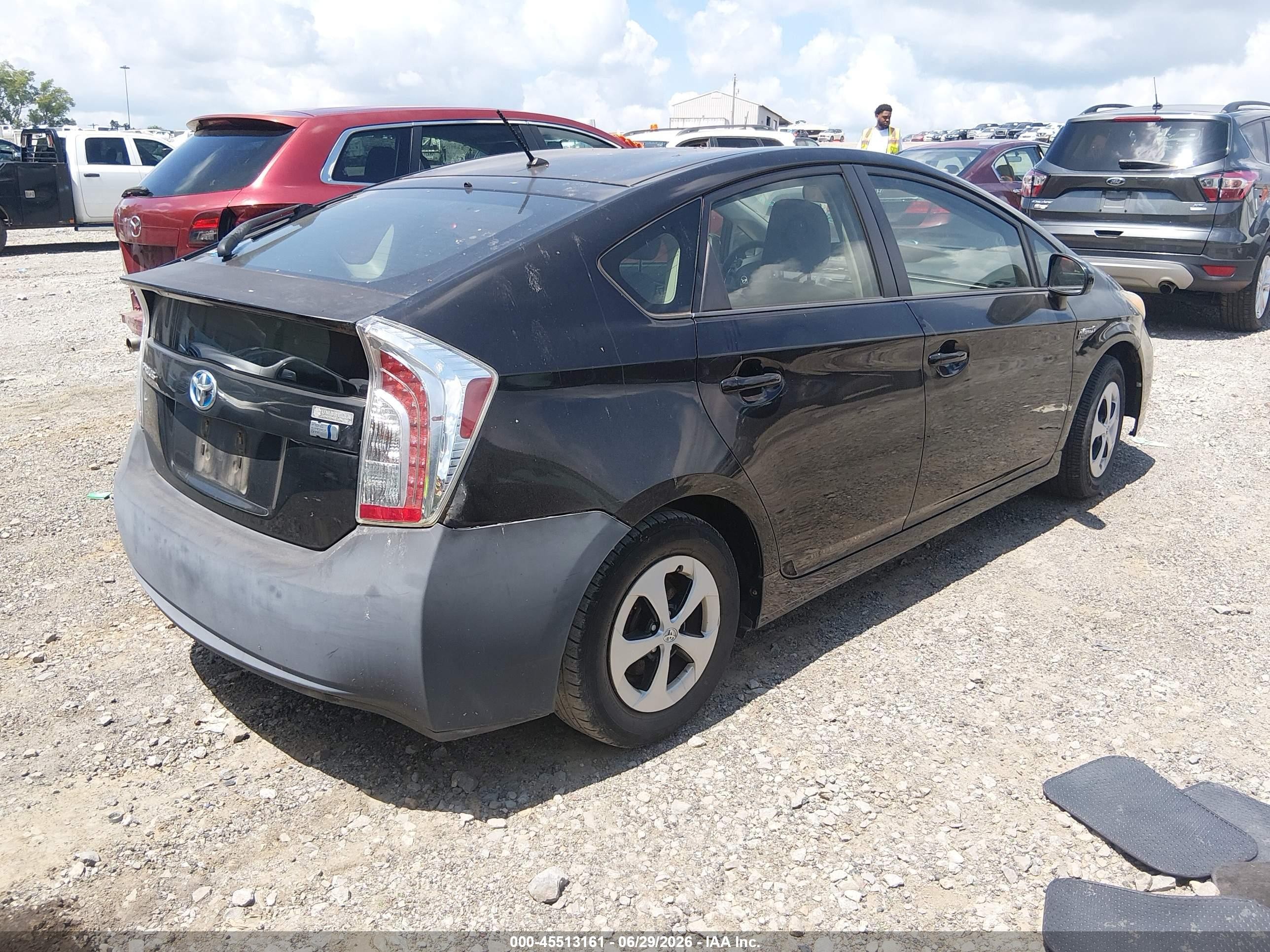 2014 Toyota Prius Two Black vin: JTDKN3DU5E0356668