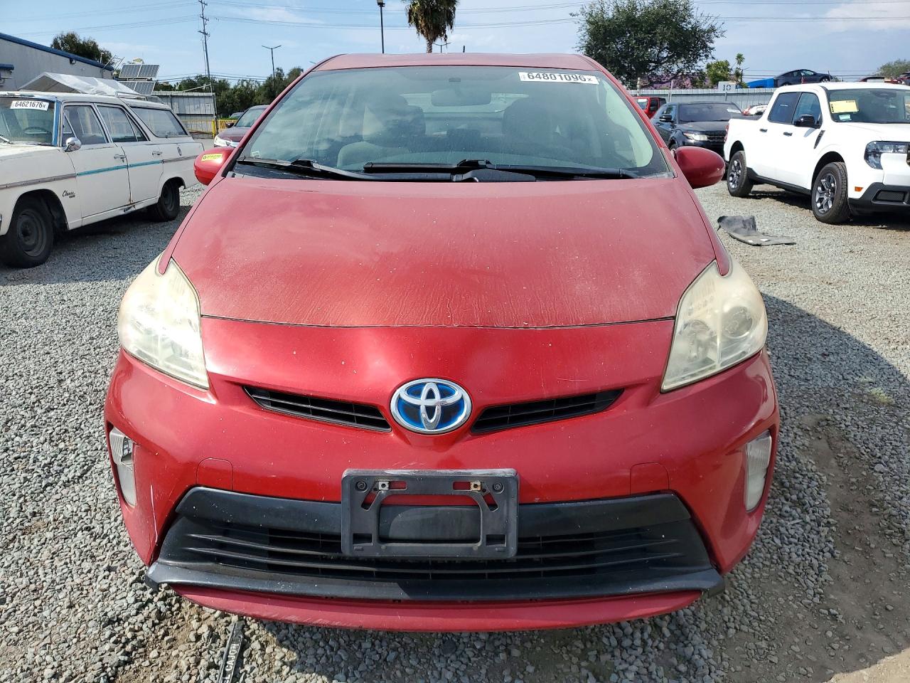 2014 Toyota Prius Three Red vin: JTDKN3DU5E1750102