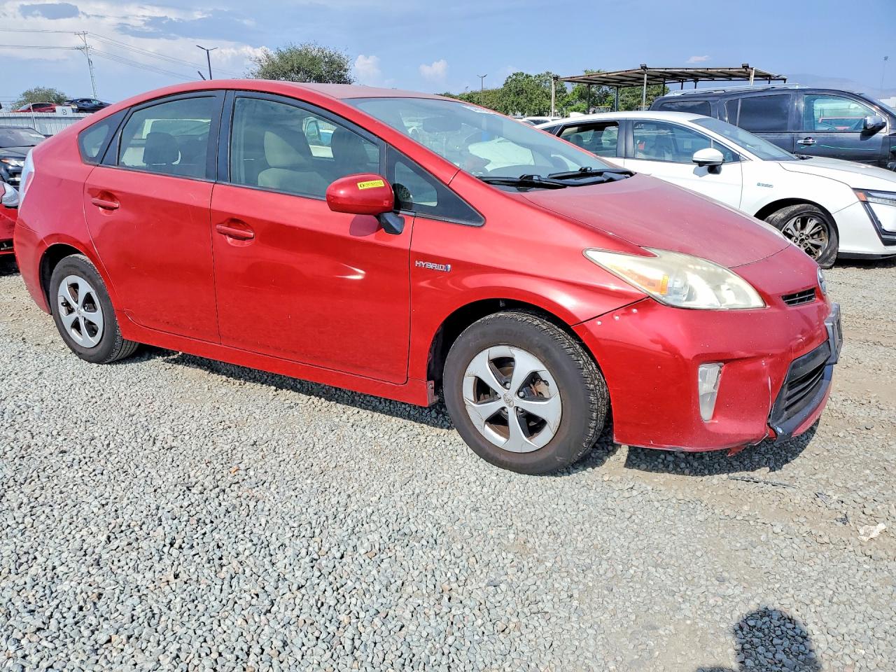 2014 Toyota Prius Three Red vin: JTDKN3DU5E1750102