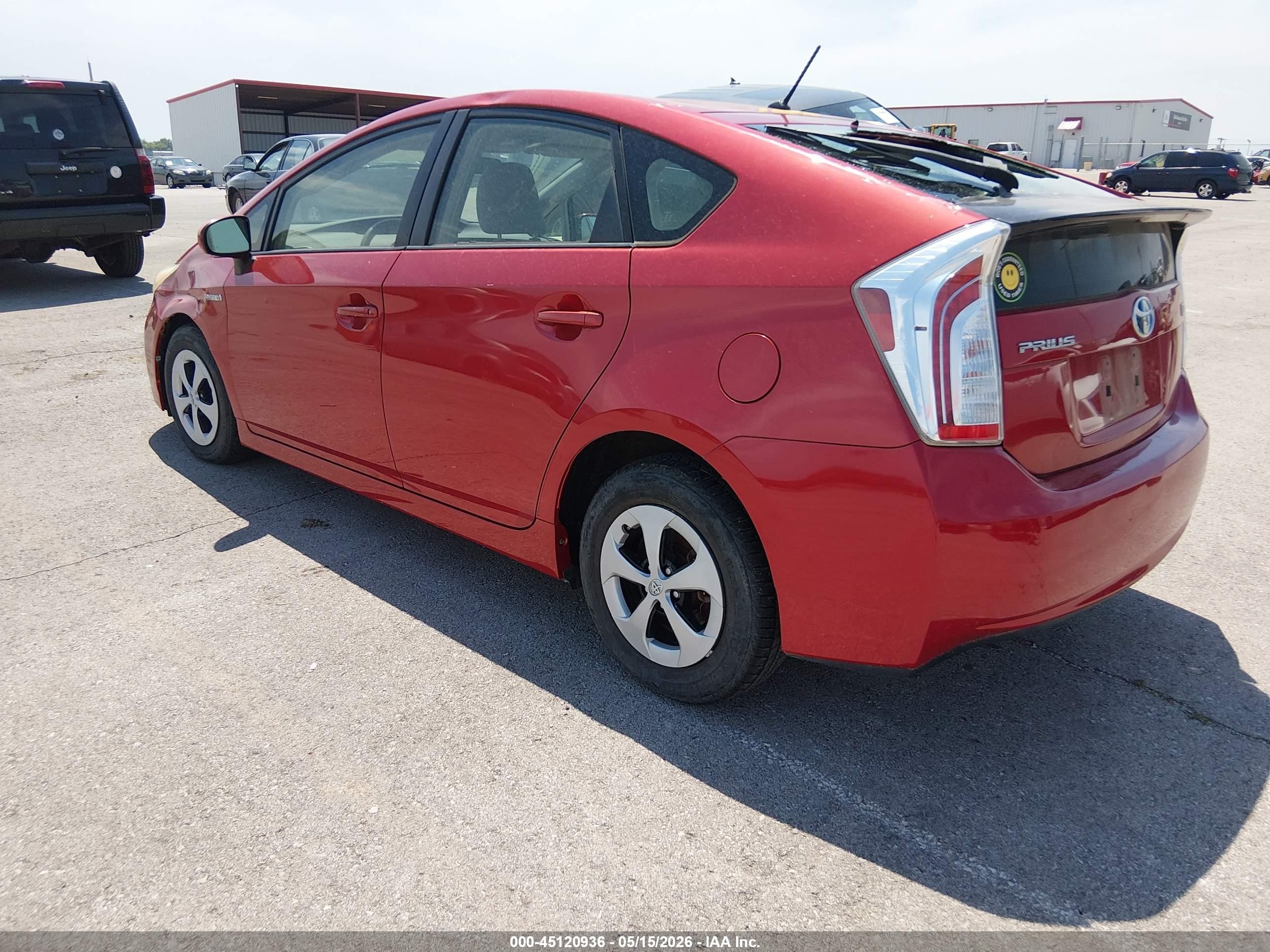 2014 Toyota Prius Two Red vin: JTDKN3DU5E1752819
