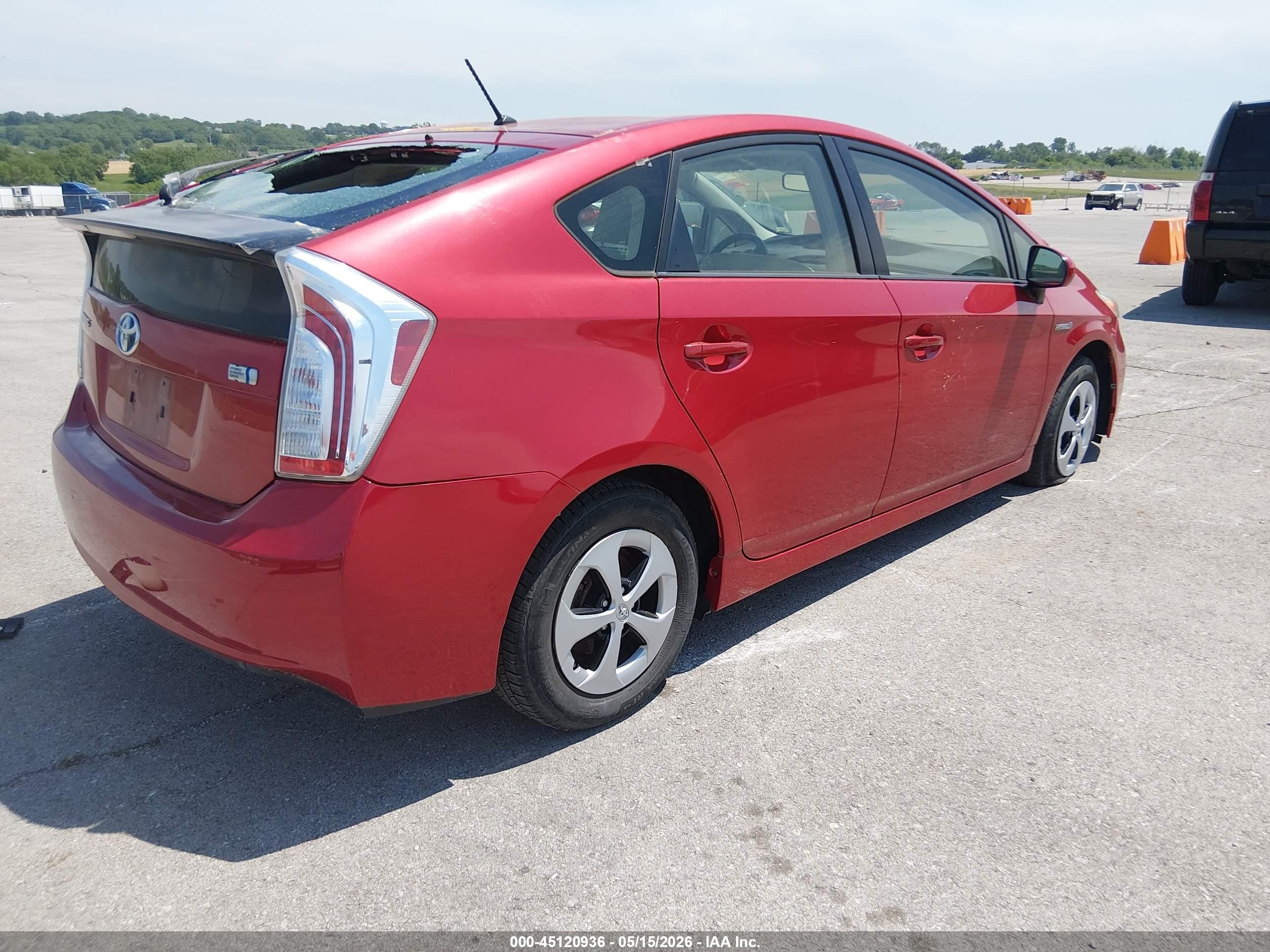 2014 Toyota Prius Two Red vin: JTDKN3DU5E1752819