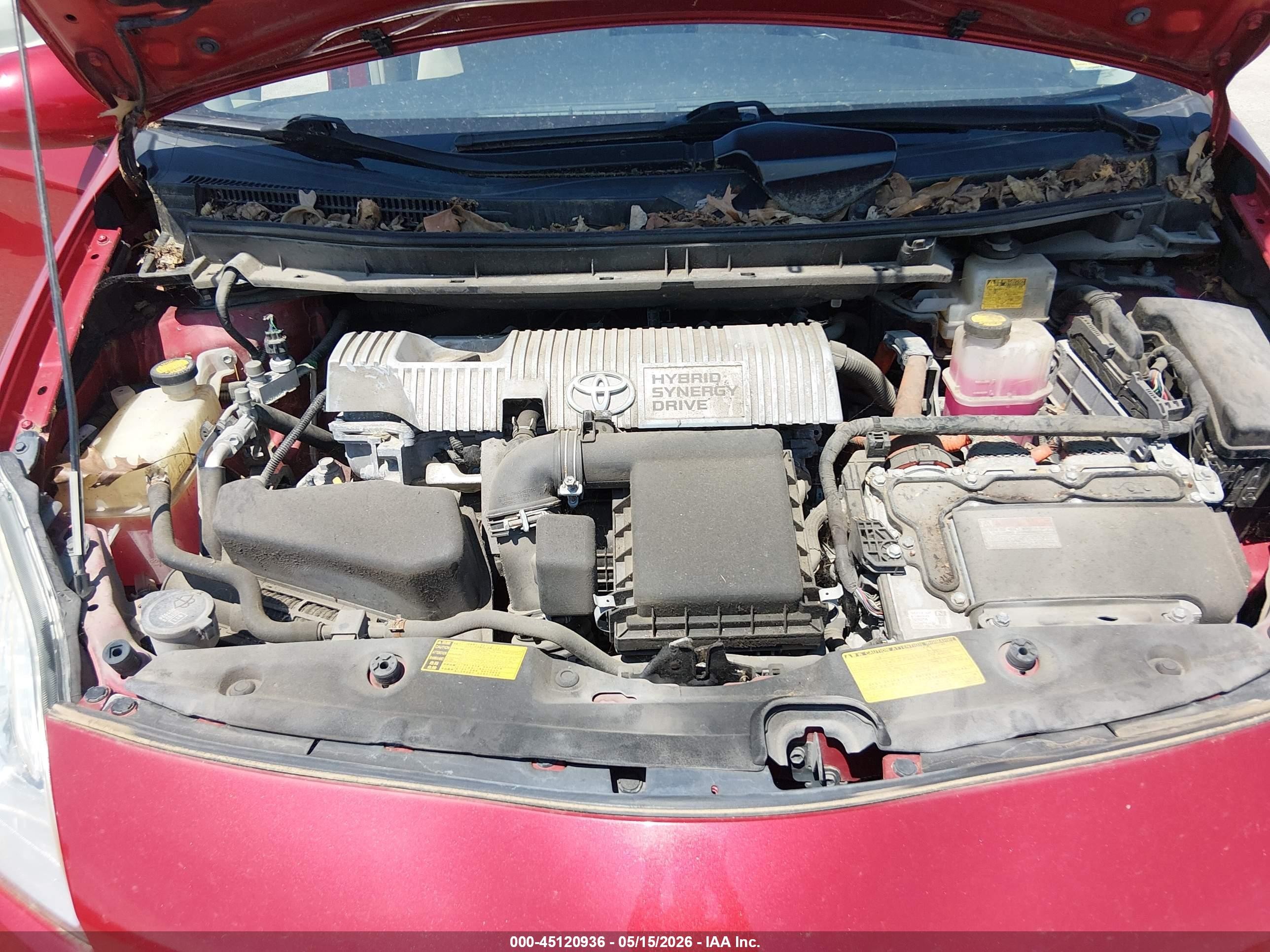 2014 Toyota Prius Two Red vin: JTDKN3DU5E1752819