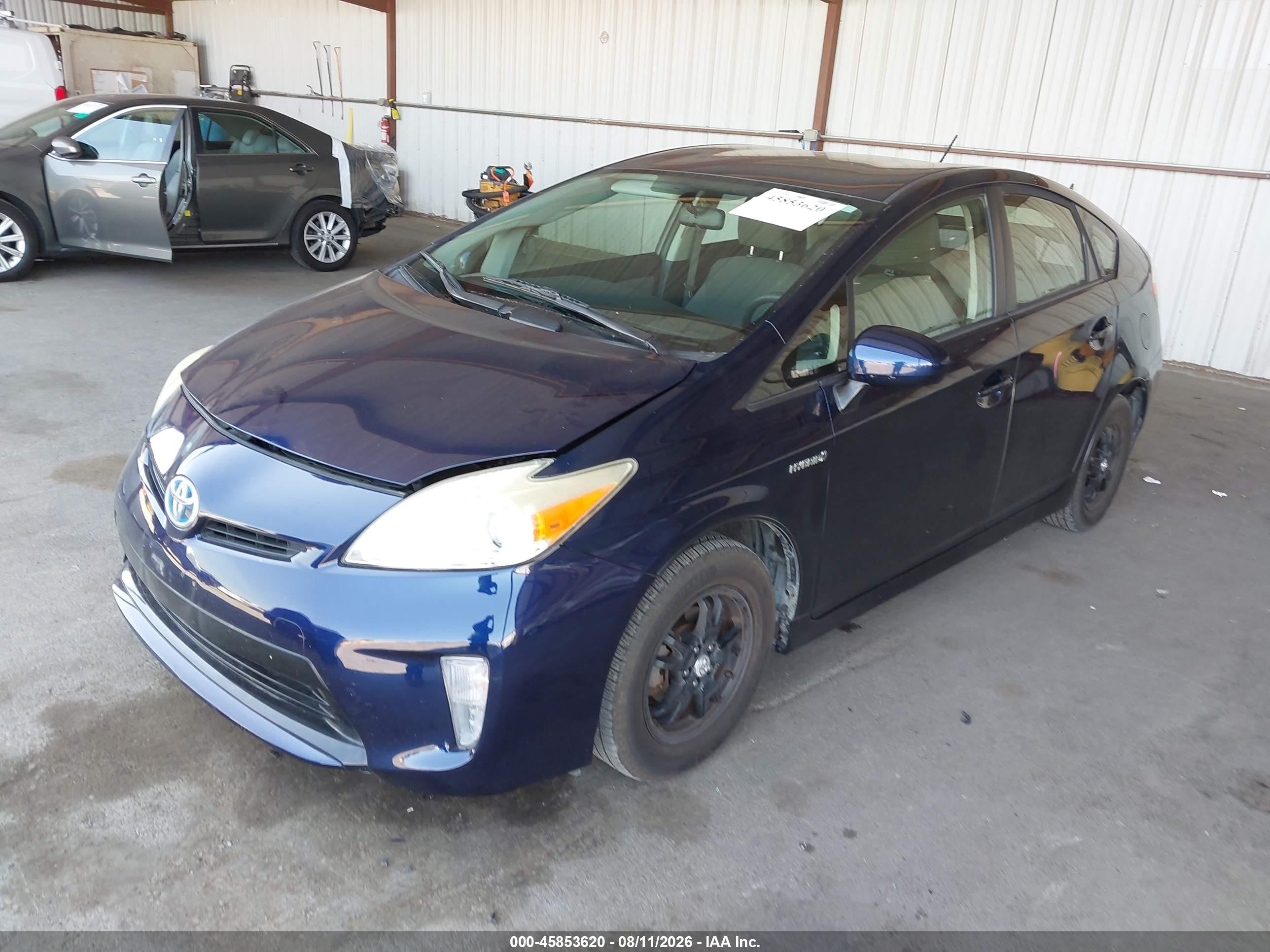 2014 Toyota Prius Two Blue vin: JTDKN3DU5E1758555