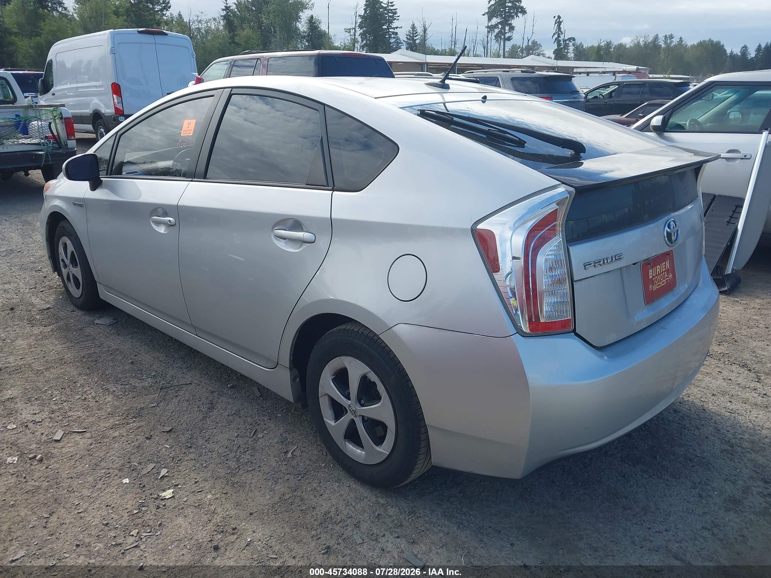 2014 Toyota Prius Four Silver vin: JTDKN3DU5E1765862