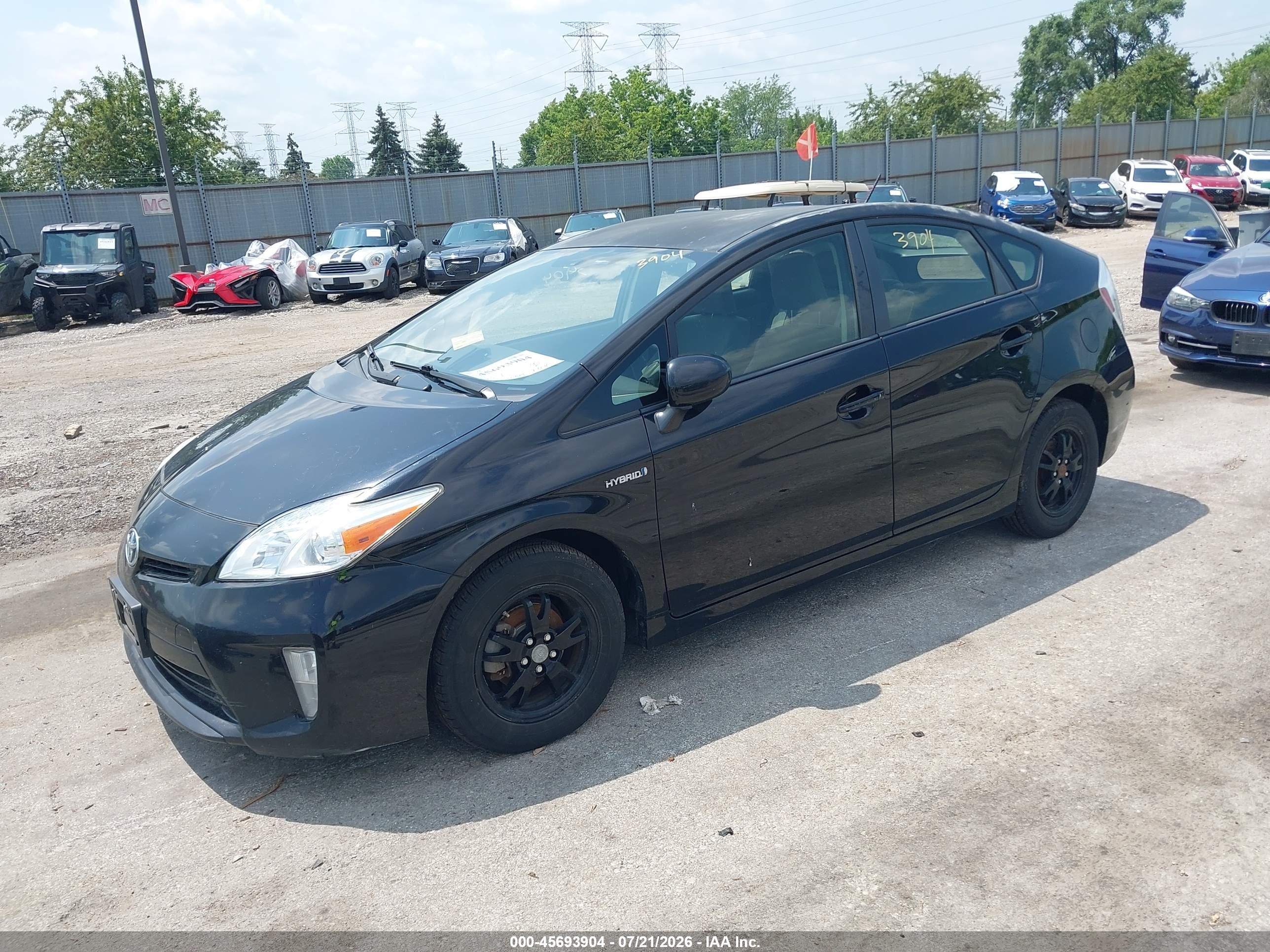 2014 Toyota Prius Two Gray vin: JTDKN3DU5E1798280