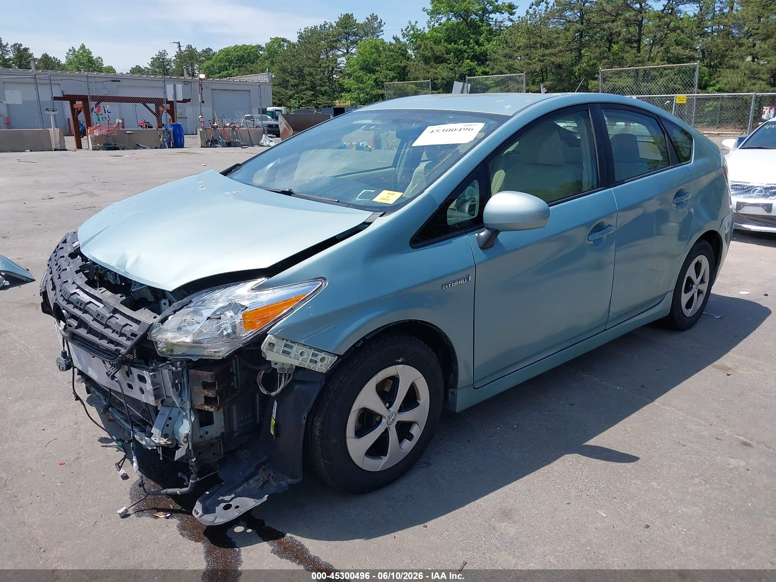 2014 Toyota Prius Two Turquoise vin: JTDKN3DU5E1821086