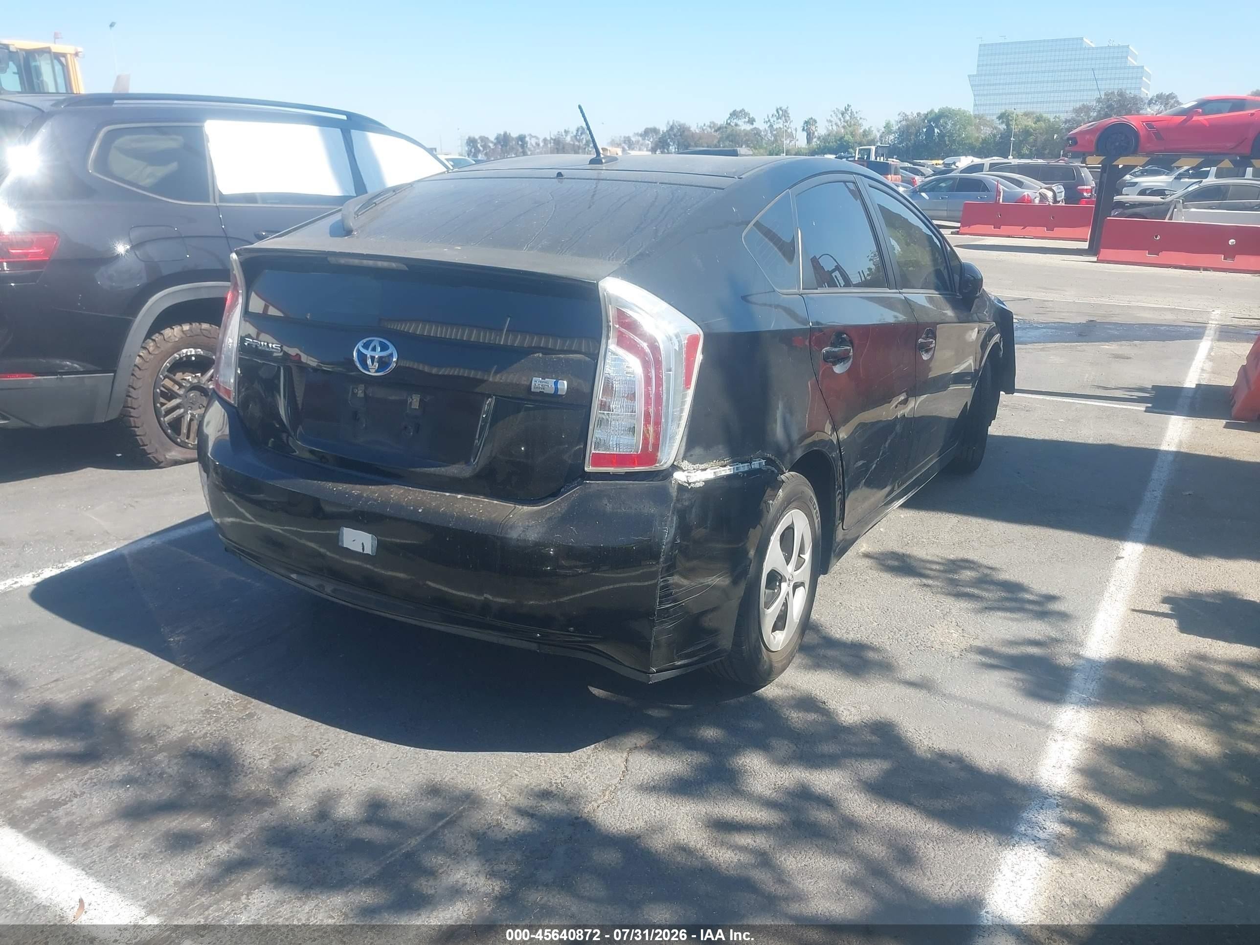 2014 Toyota Prius Four Черный vin: JTDKN3DU5E1826871