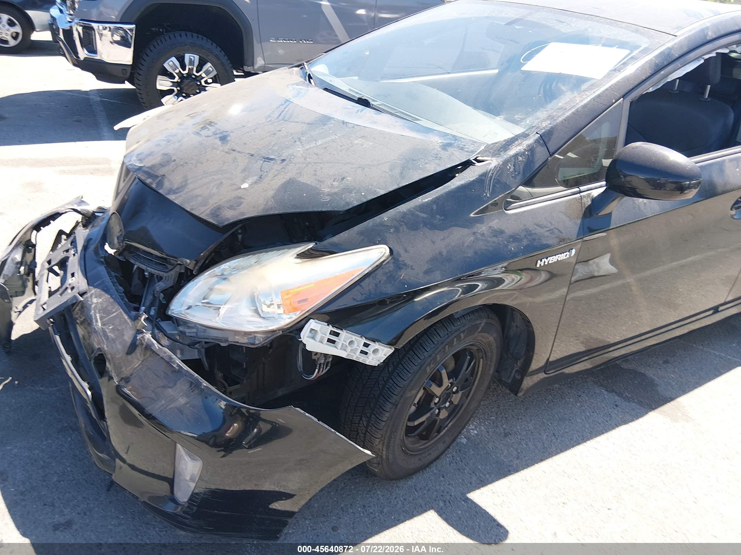 2014 Toyota Prius Four Черный vin: JTDKN3DU5E1826871