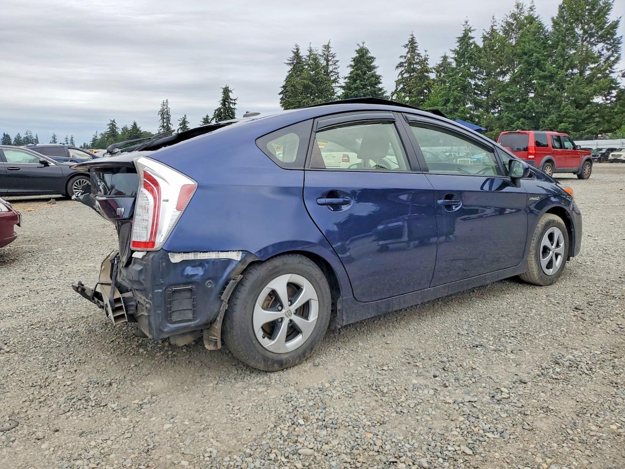 2015 Toyota Prius Three Blue vin: JTDKN3DU5F0411413