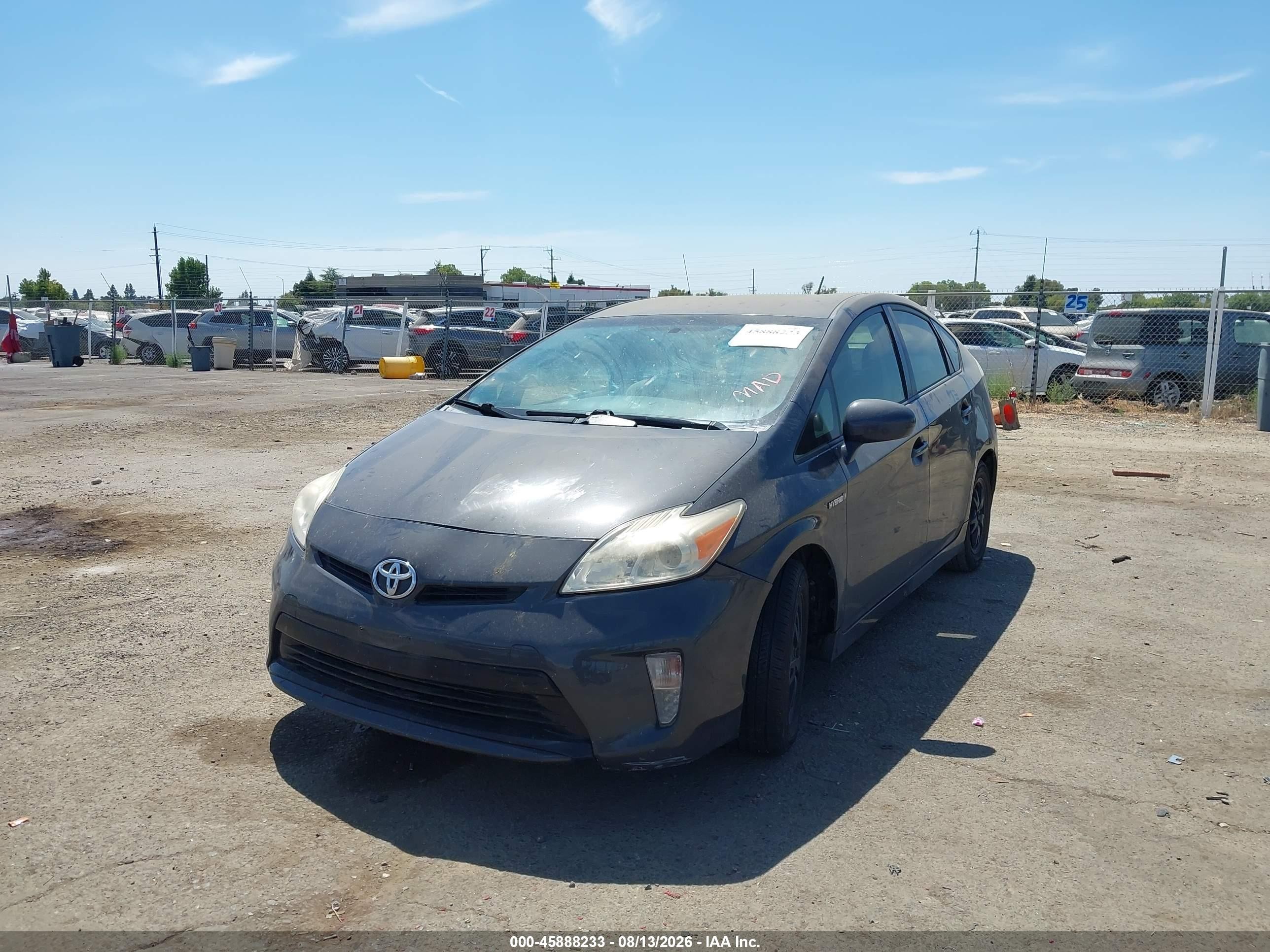2015 Toyota Prius Two Gray vin: JTDKN3DU5F0413176