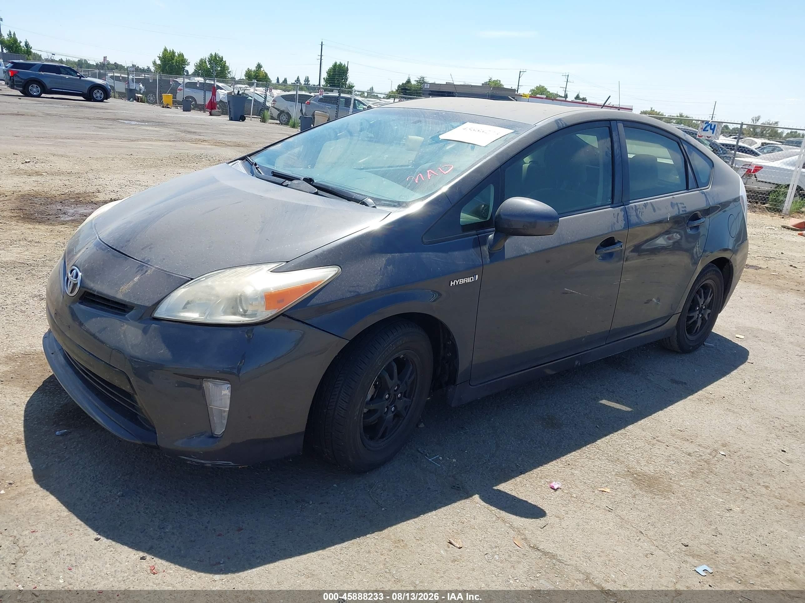 2015 Toyota Prius Two Gray vin: JTDKN3DU5F0413176