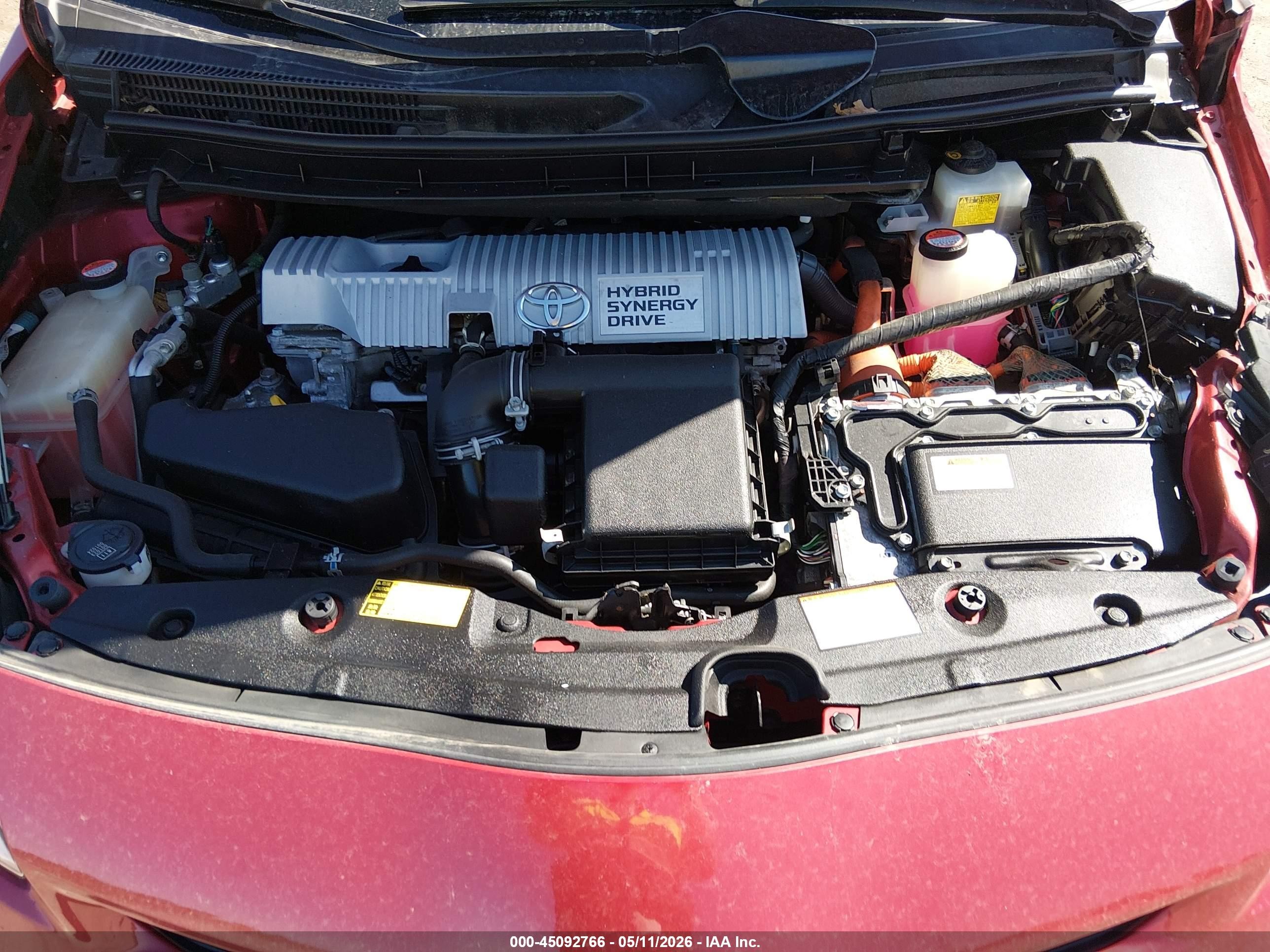 2015 Toyota Prius Three Red vin: JTDKN3DU5F0419124