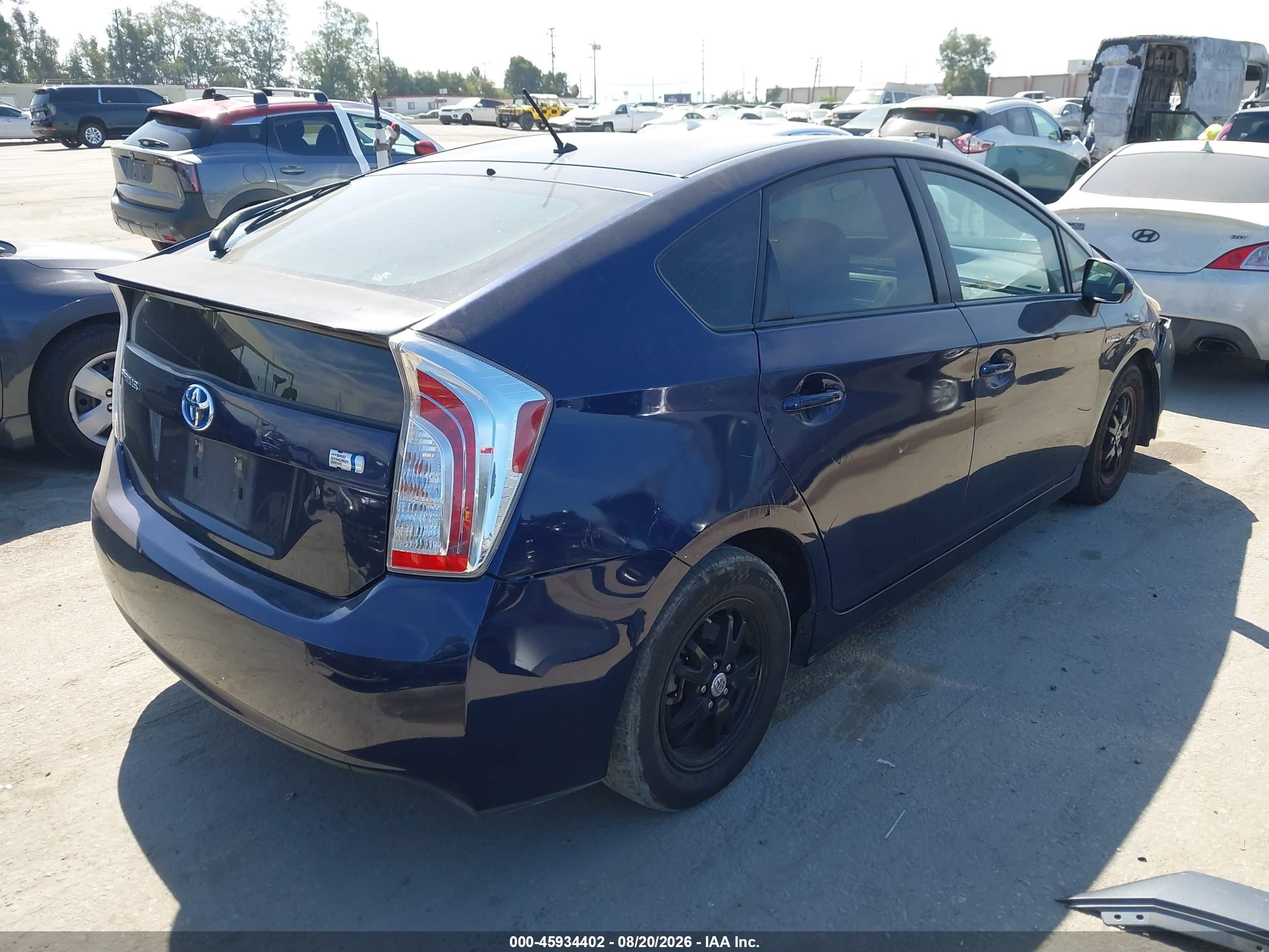 2015 Toyota Prius Two Dark Blue vin: JTDKN3DU5F0446890