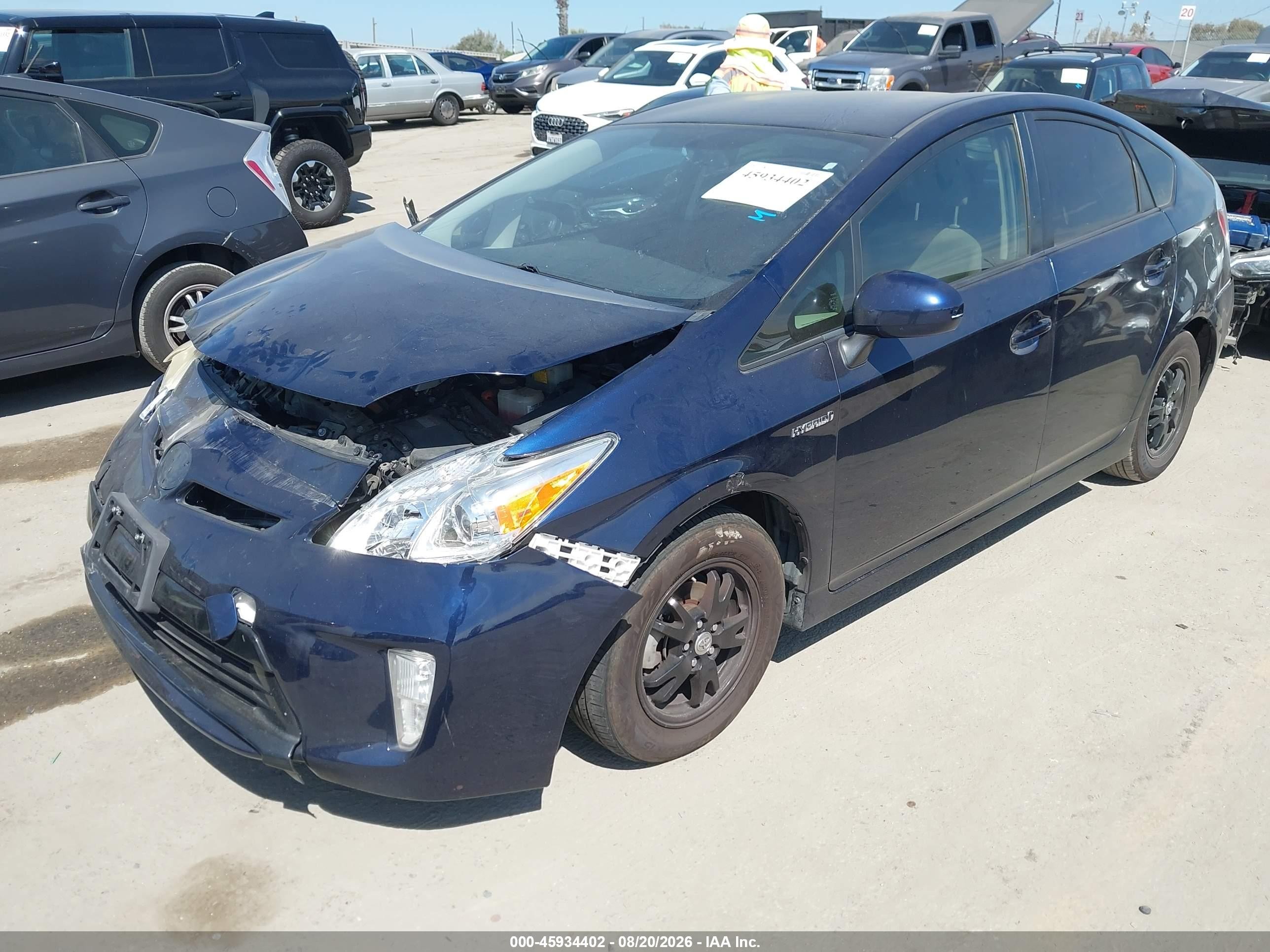 2015 Toyota Prius Two Dark Blue vin: JTDKN3DU5F0446890