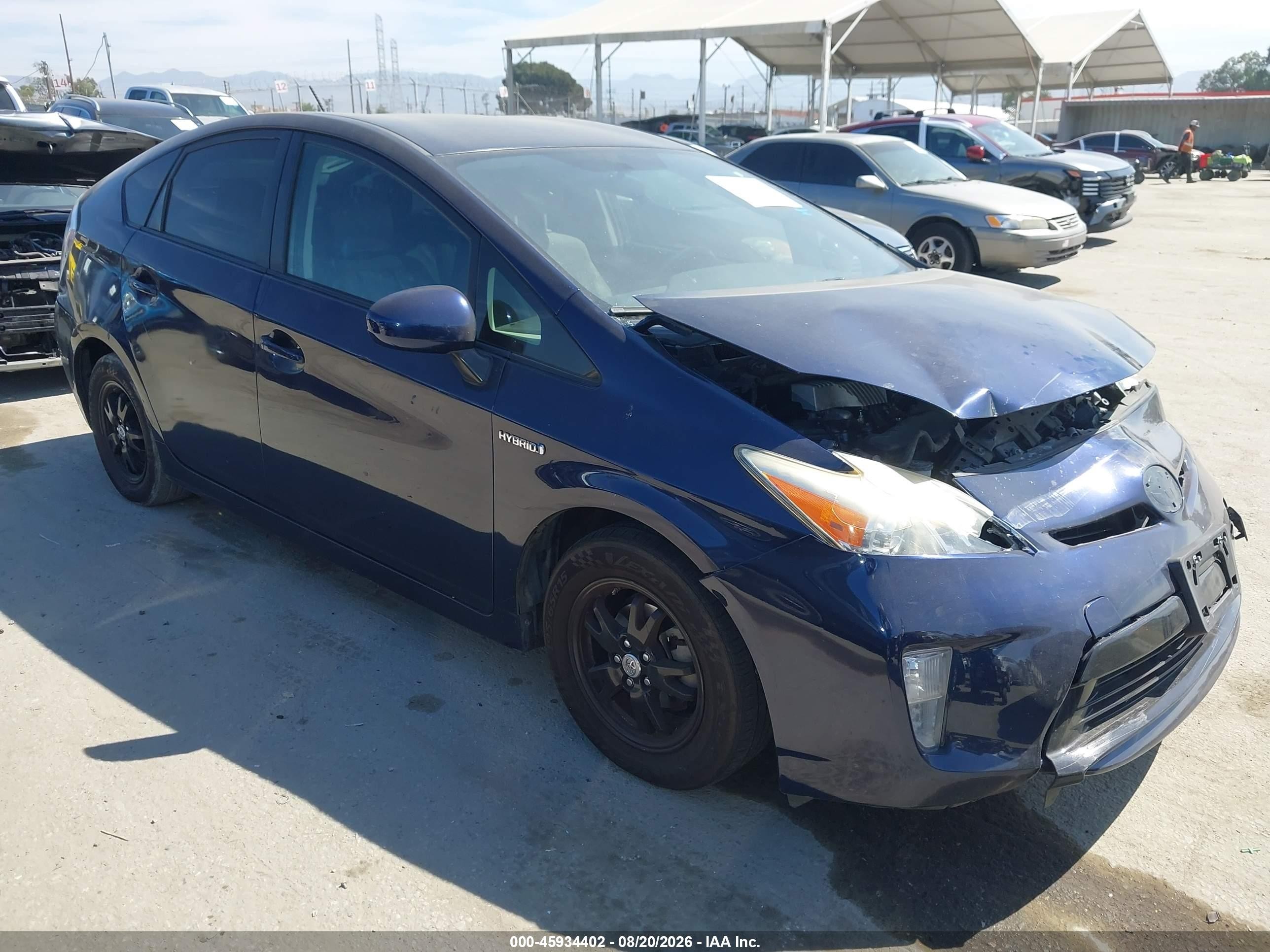 2015 Toyota Prius Two Dark Blue vin: JTDKN3DU5F0446890