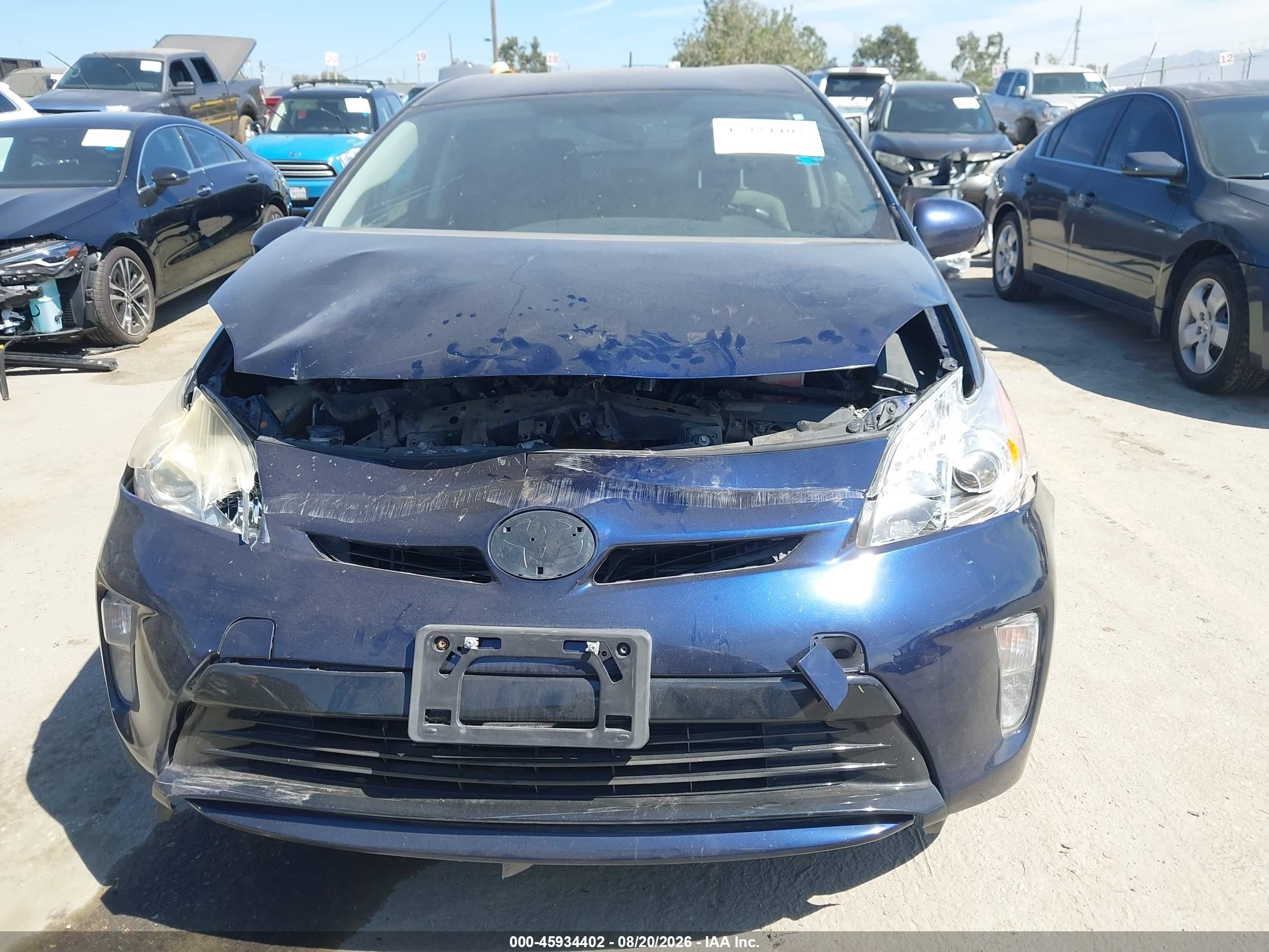 2015 Toyota Prius Two Dark Blue vin: JTDKN3DU5F0446890