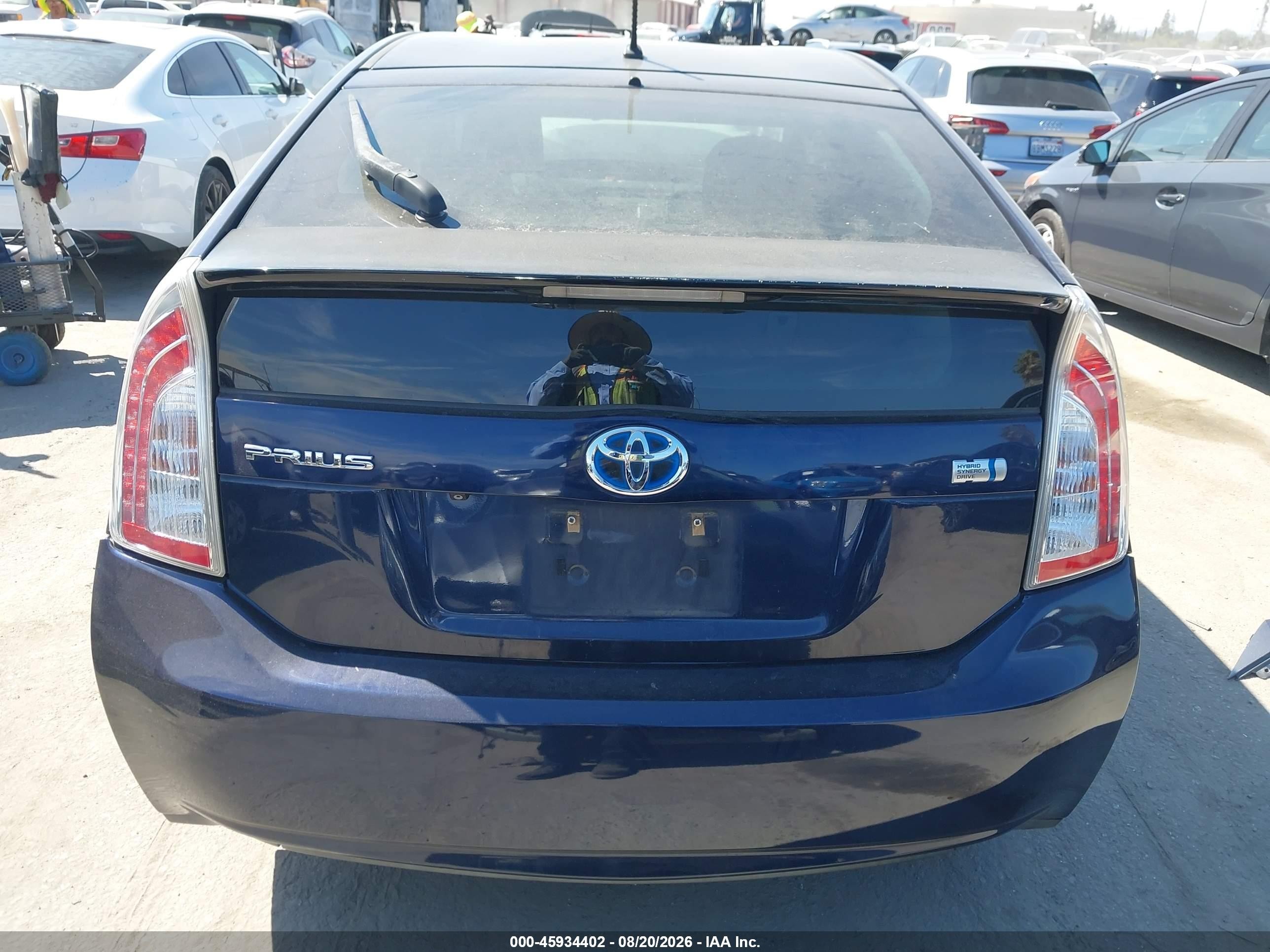 2015 Toyota Prius Two Dark Blue vin: JTDKN3DU5F0446890