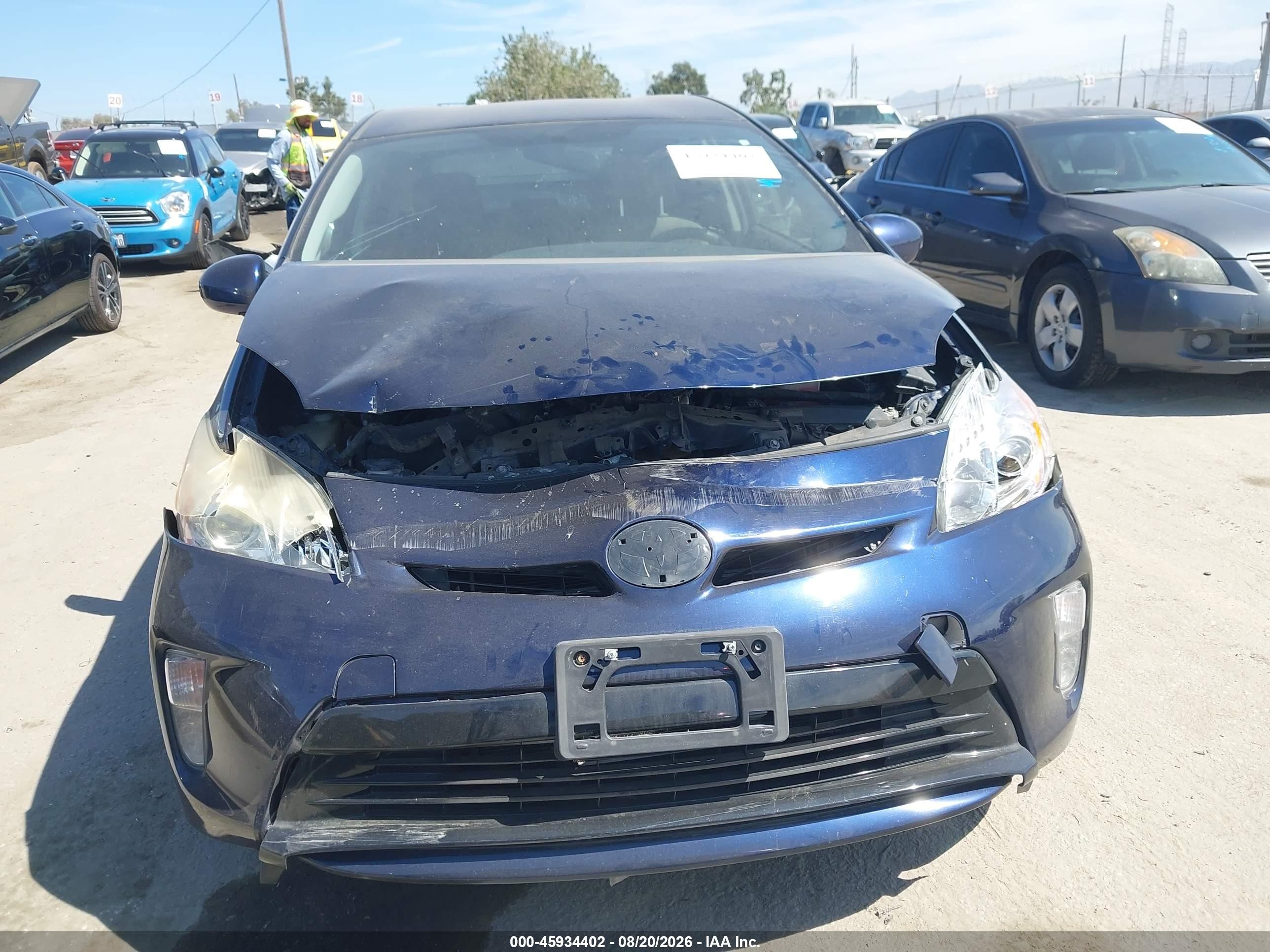 2015 Toyota Prius Two Dark Blue vin: JTDKN3DU5F0446890