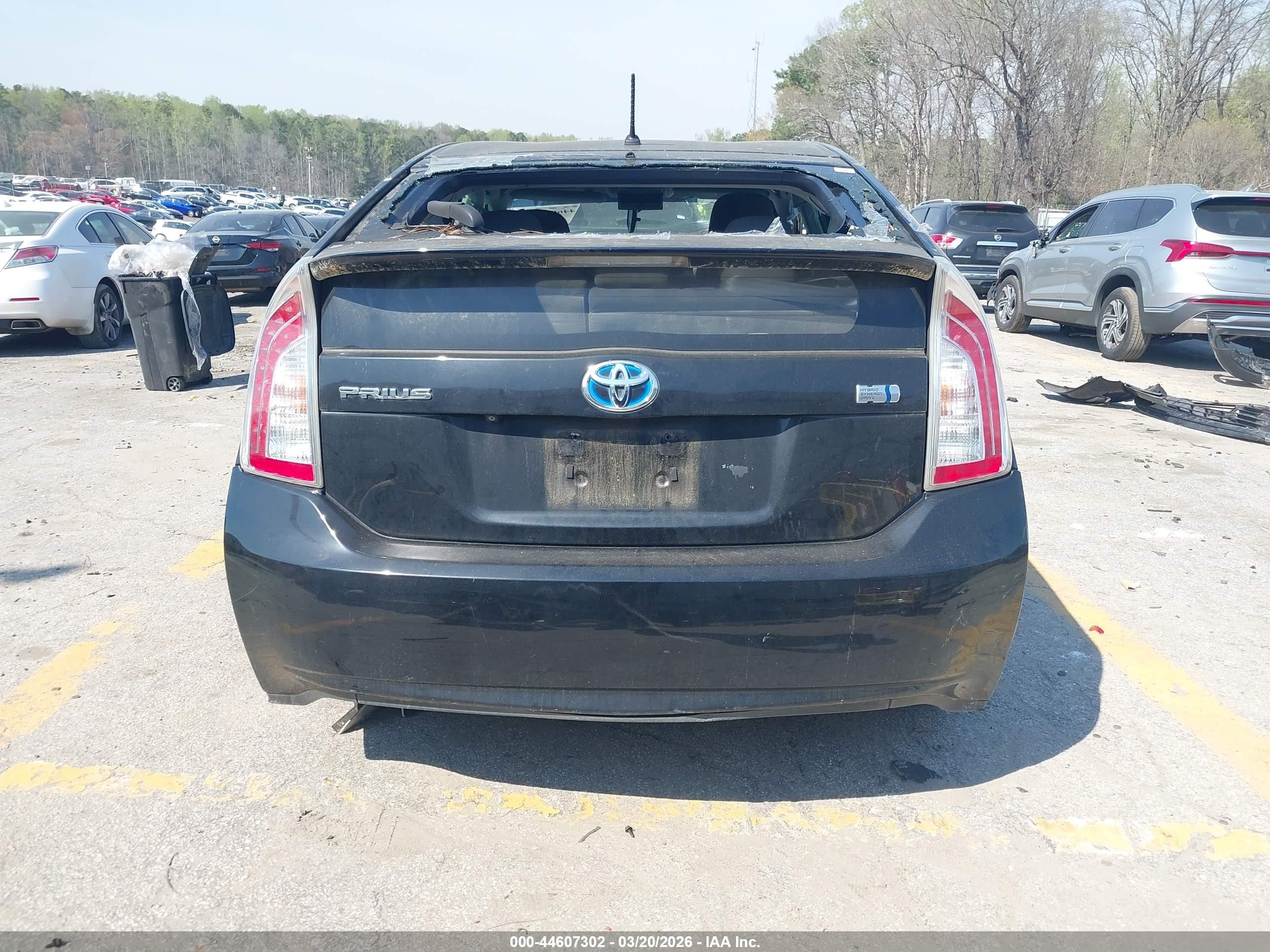 2015 Toyota Prius Two Black vin: JTDKN3DU5F0454908