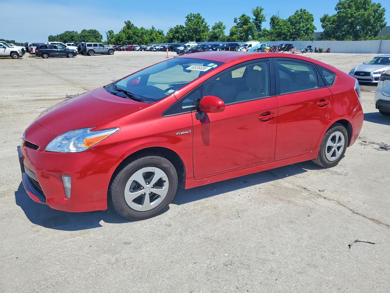 2015 Toyota Prius Four Red vin: JTDKN3DU5F0468629