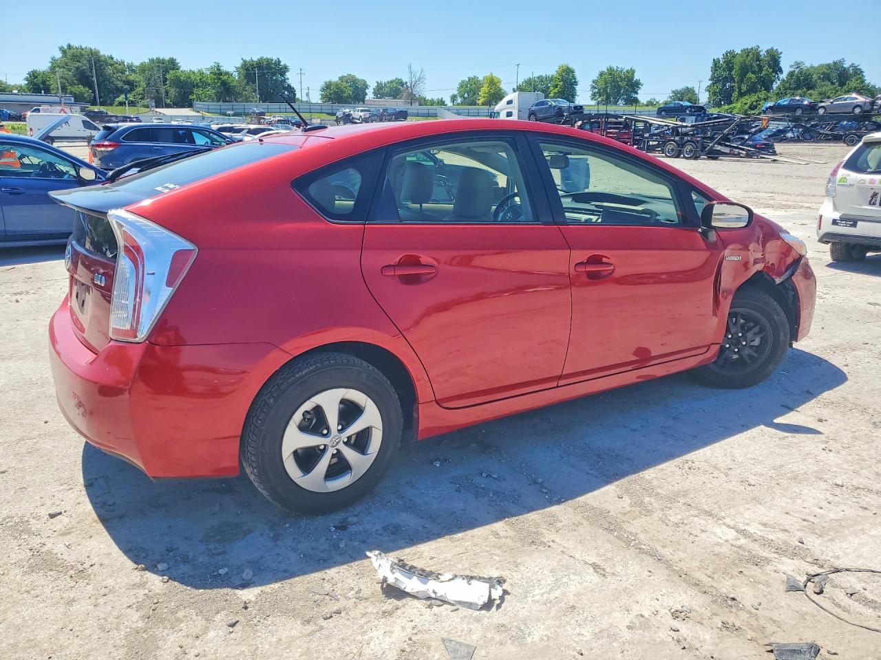 2015 Toyota Prius Four Red vin: JTDKN3DU5F0468629