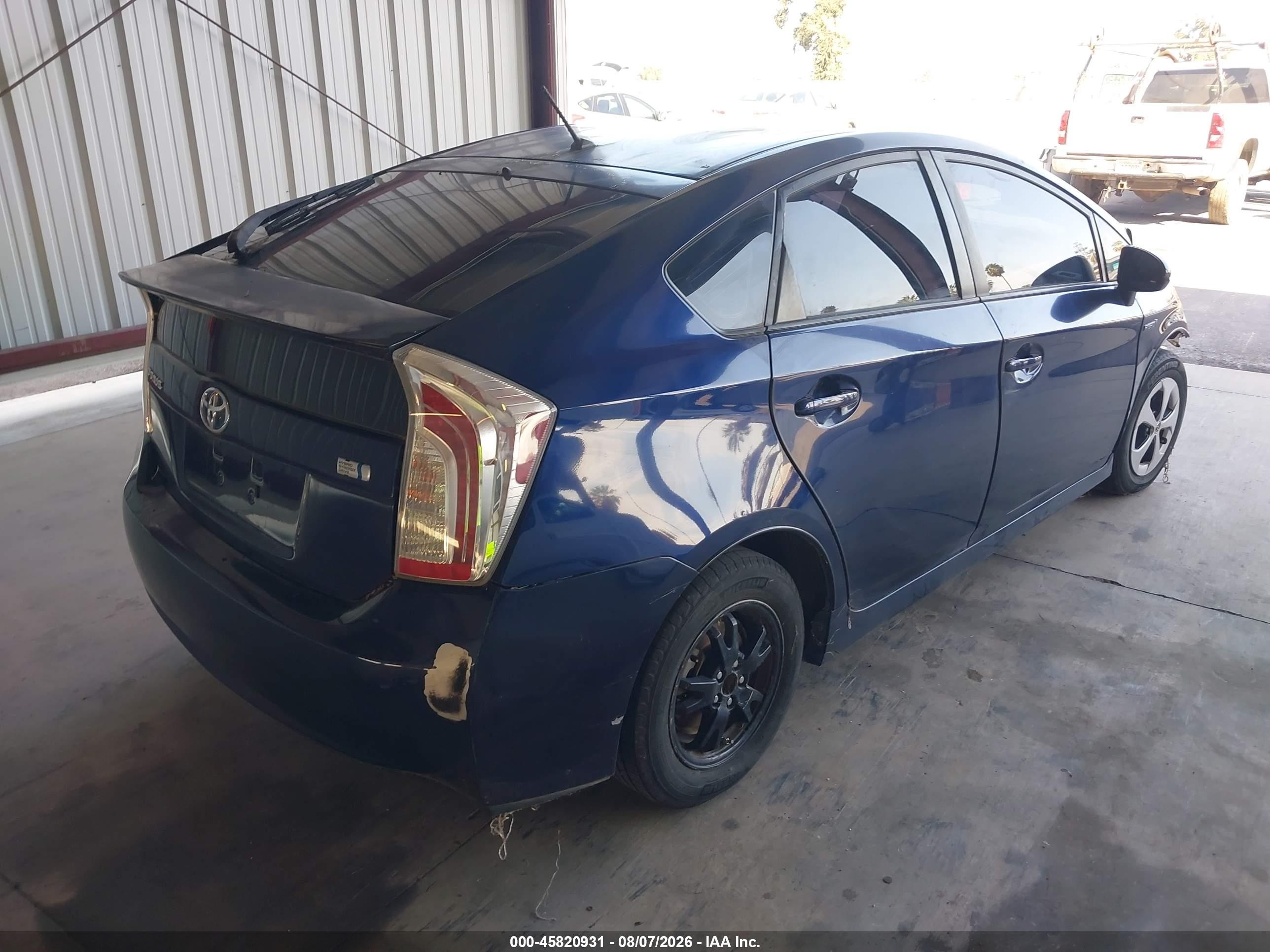 2015 Toyota Prius Two Dark Blue vin: JTDKN3DU5F1891737