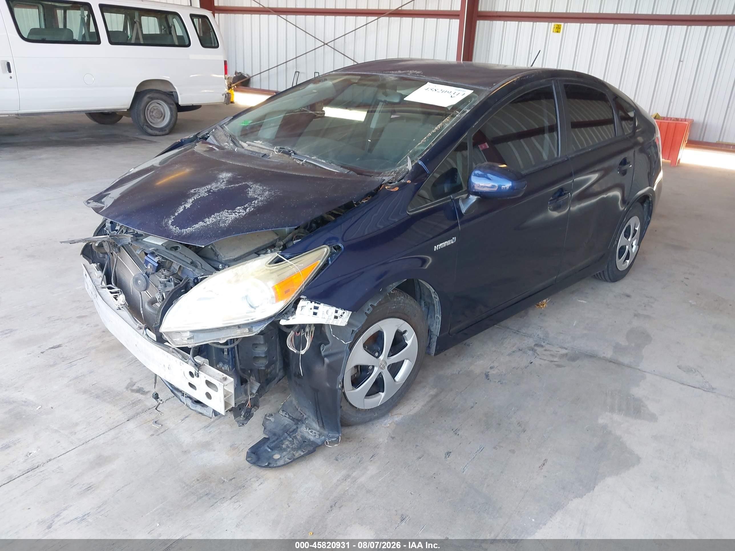 2015 Toyota Prius Two Dark Blue vin: JTDKN3DU5F1891737