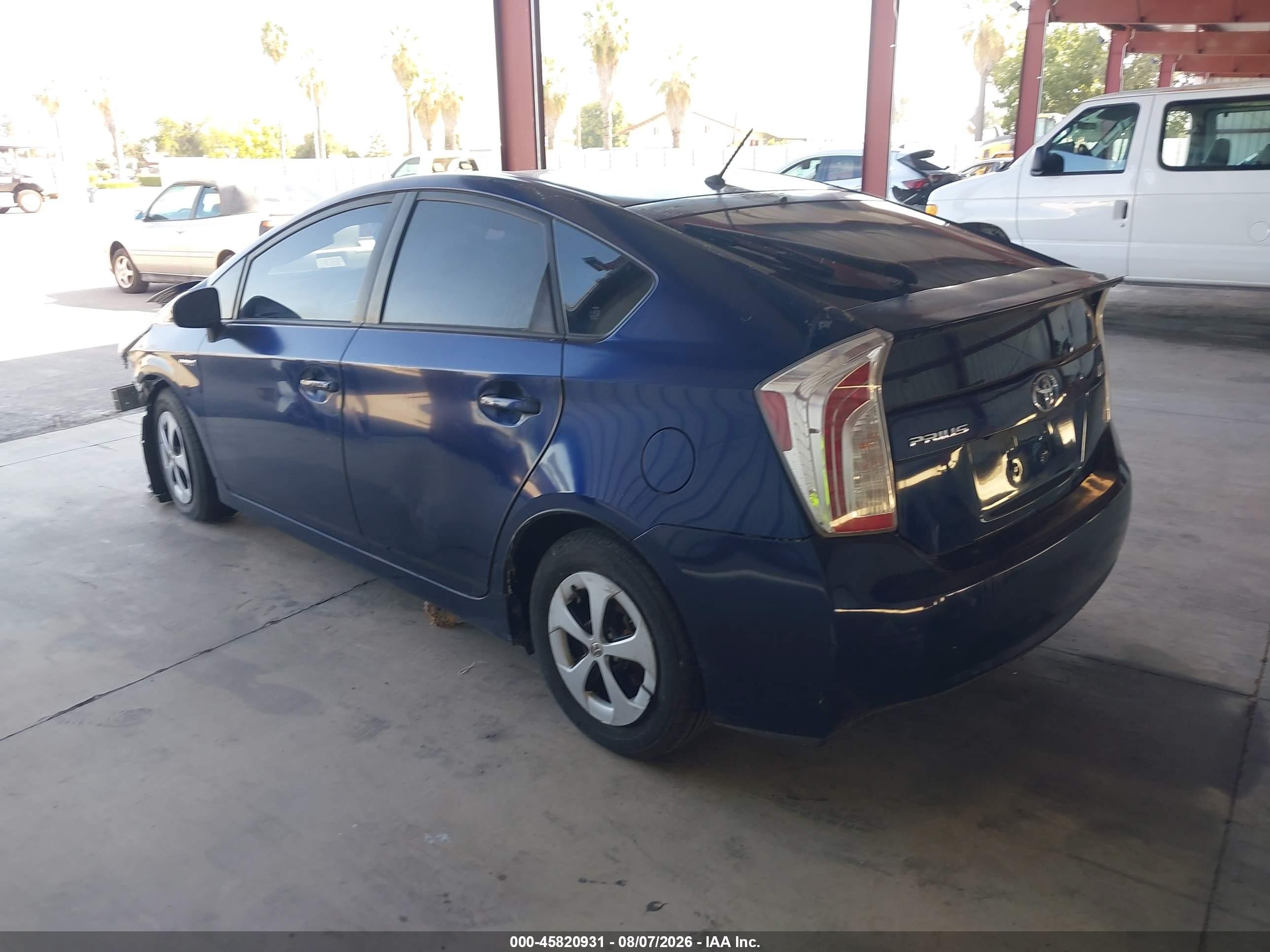 2015 Toyota Prius Two Dark Blue vin: JTDKN3DU5F1891737