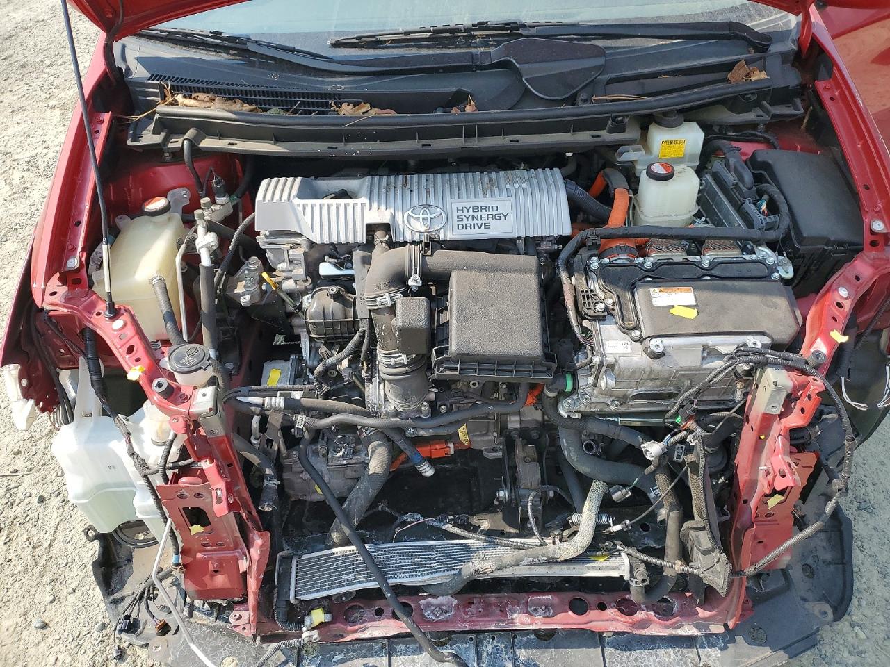 2015 Toyota Prius Four Красный vin: JTDKN3DU5F1945120