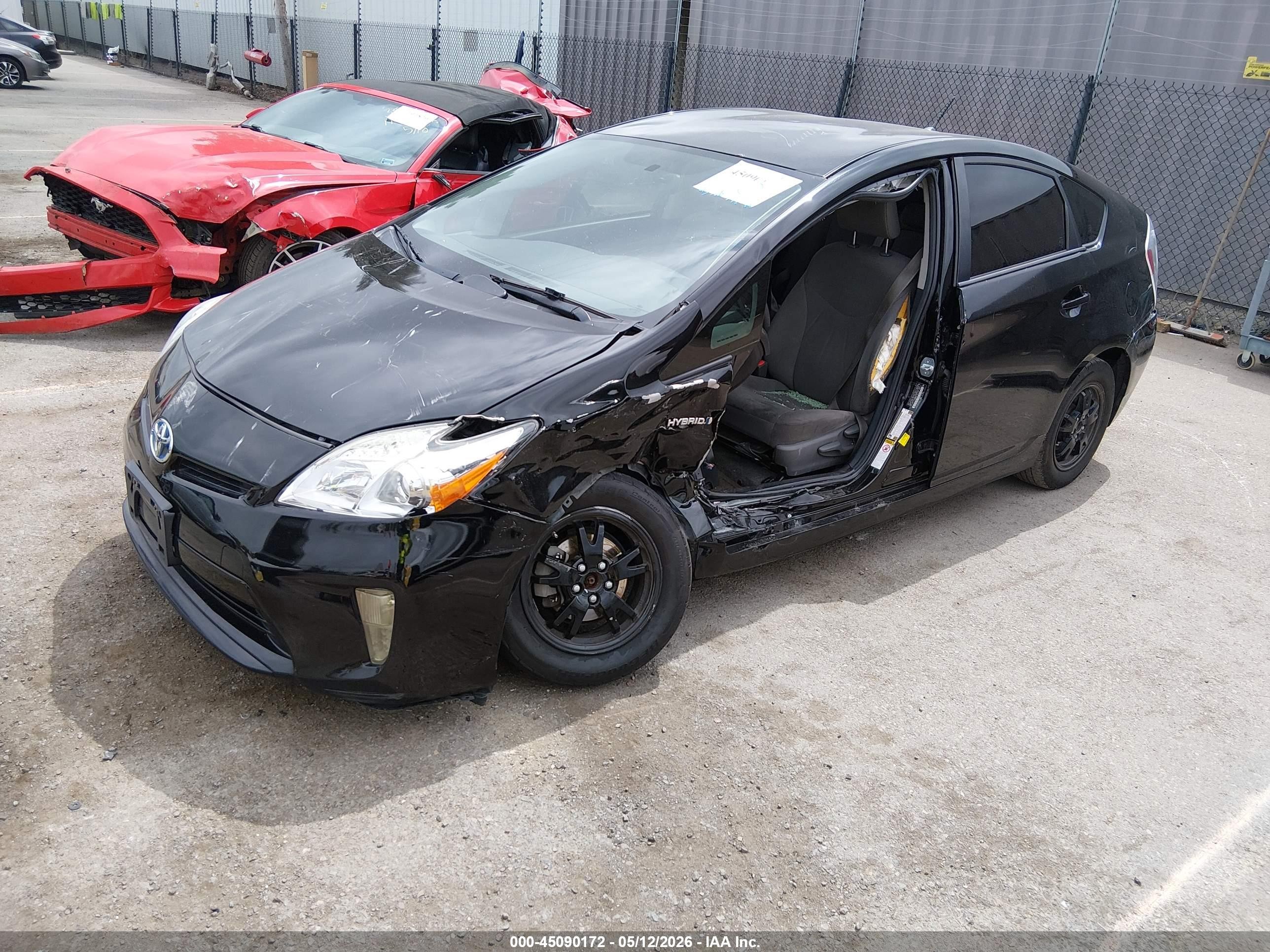 2015 Toyota Prius Two Черный vin: JTDKN3DU5F1967618
