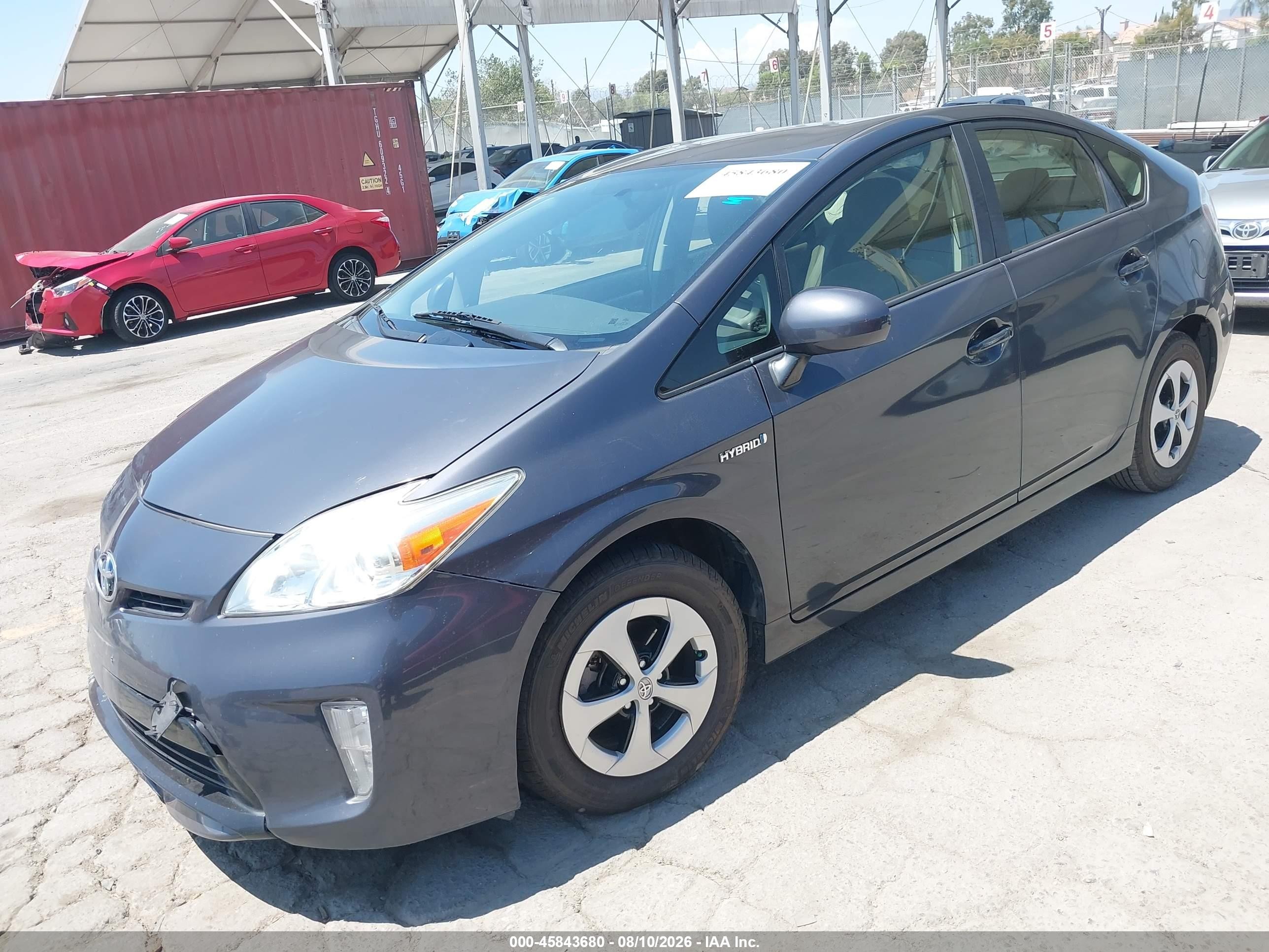 2015 Toyota Prius Two Gray vin: JTDKN3DU5F2000758