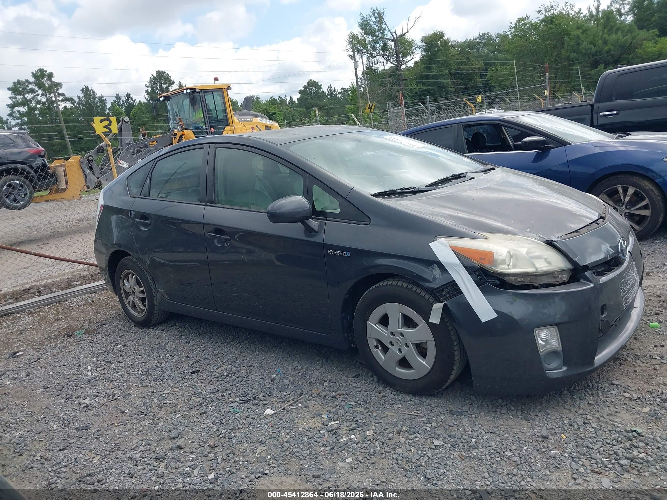 2010 Toyota Prius Iii Gray vin: JTDKN3DU6A0010414