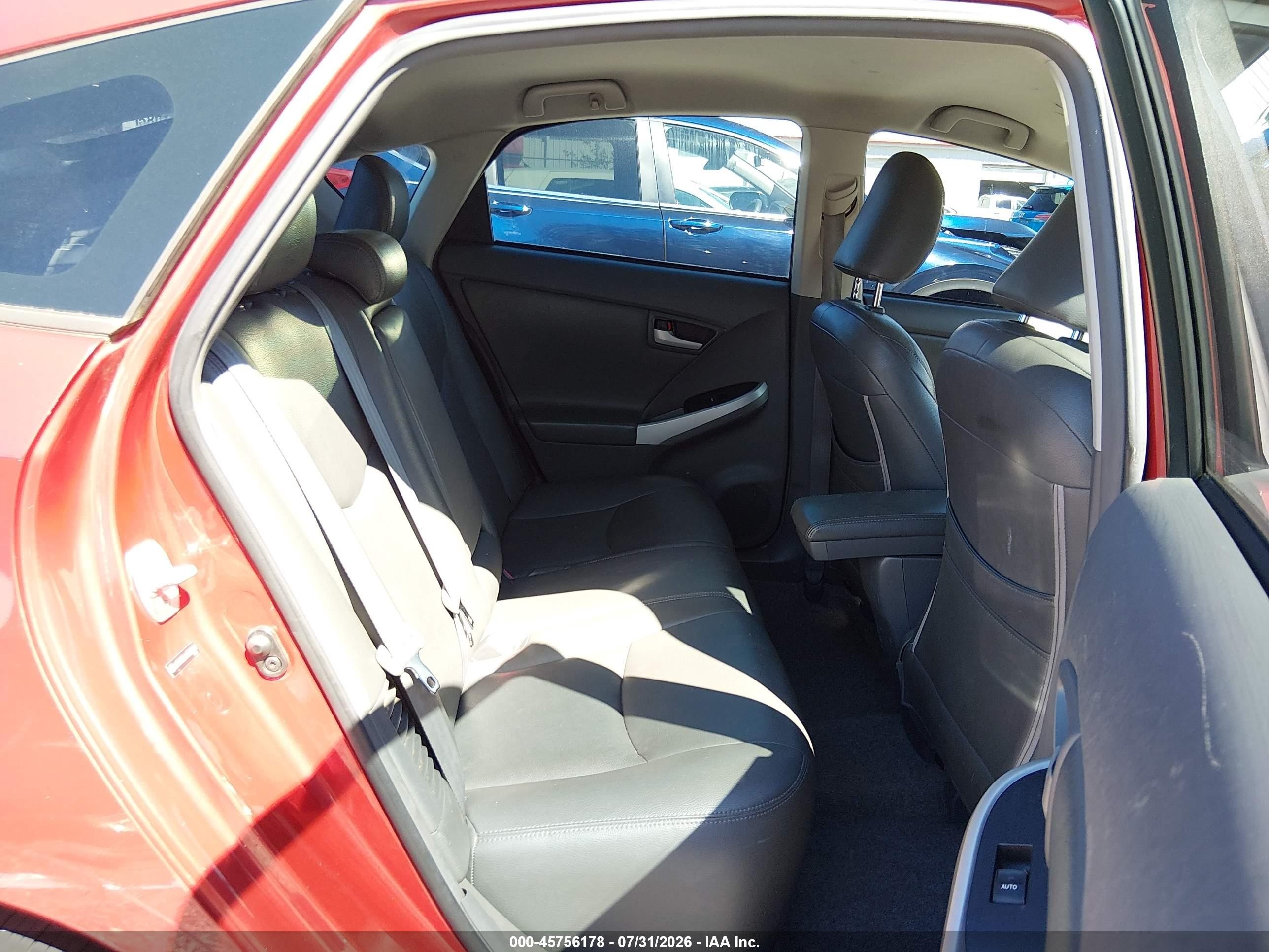 2010 Toyota Prius Ii Red vin: JTDKN3DU6A0022627