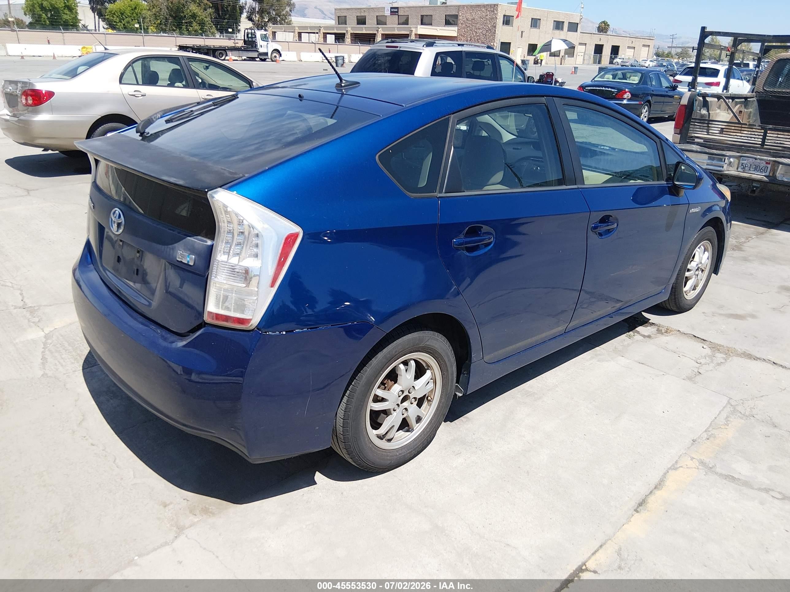 2010 Toyota Prius Iii Синий vin: JTDKN3DU6A0029657