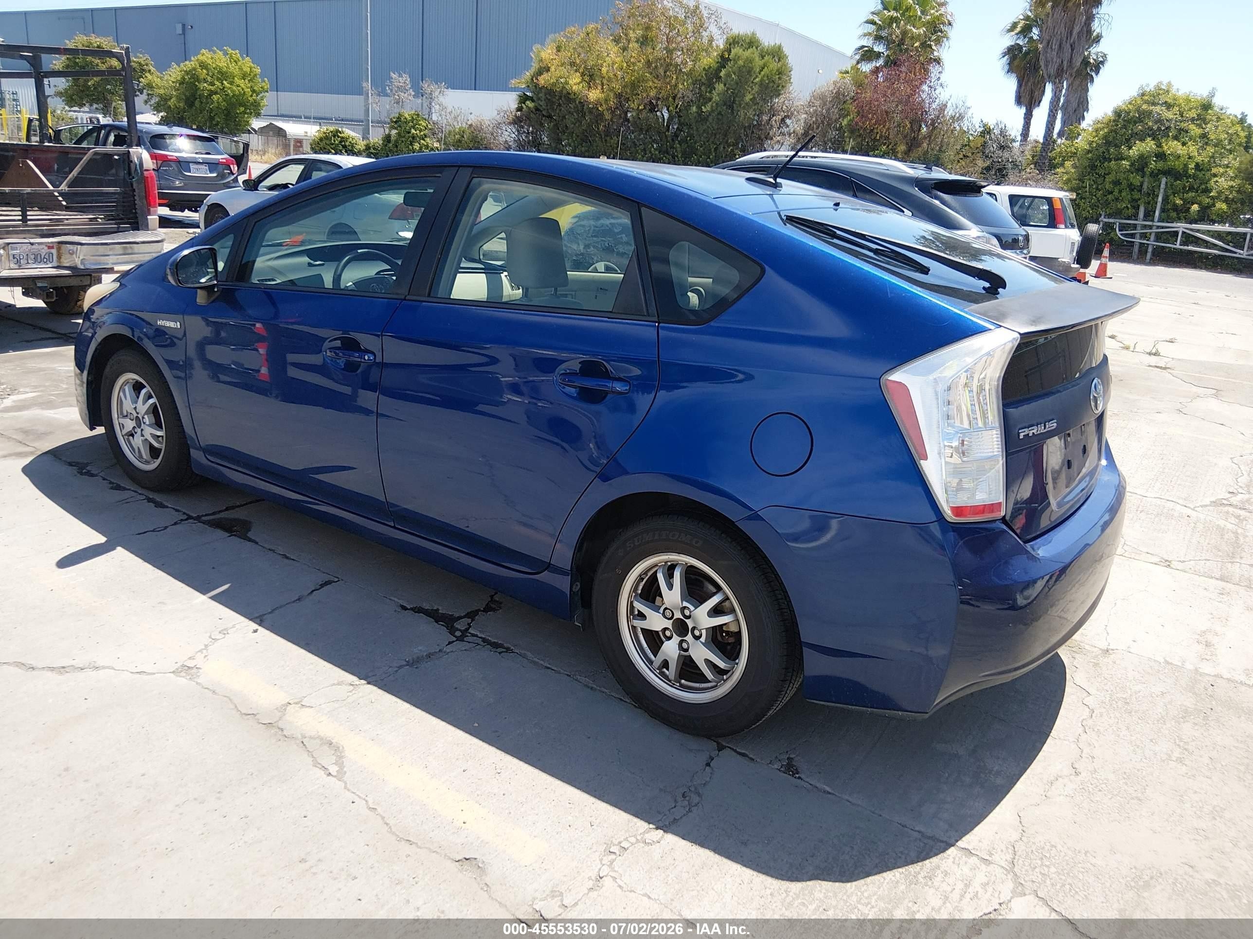 2010 Toyota Prius Iii Синий vin: JTDKN3DU6A0029657
