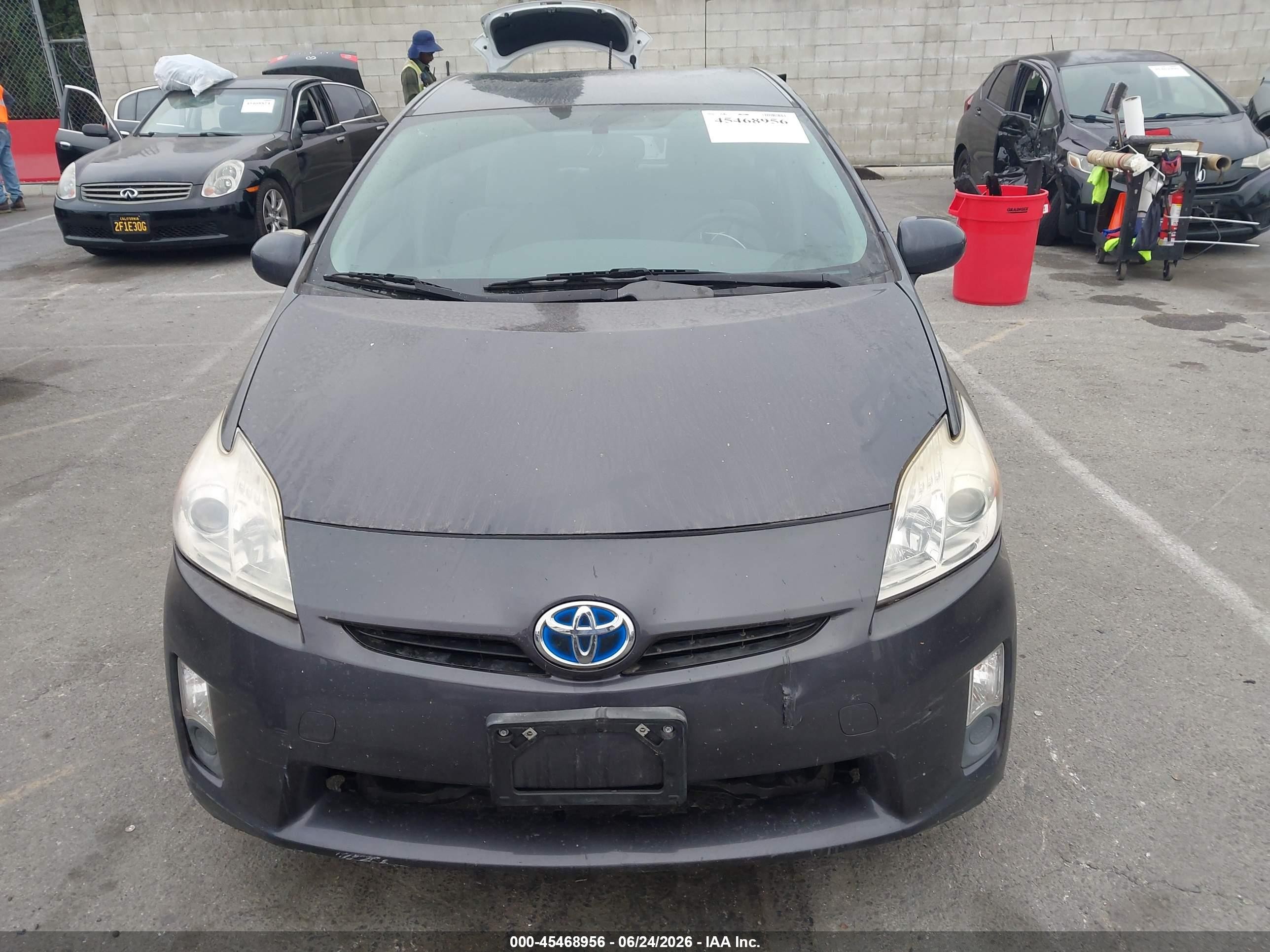 2010 Toyota Prius Iii Gray vin: JTDKN3DU6A0033191