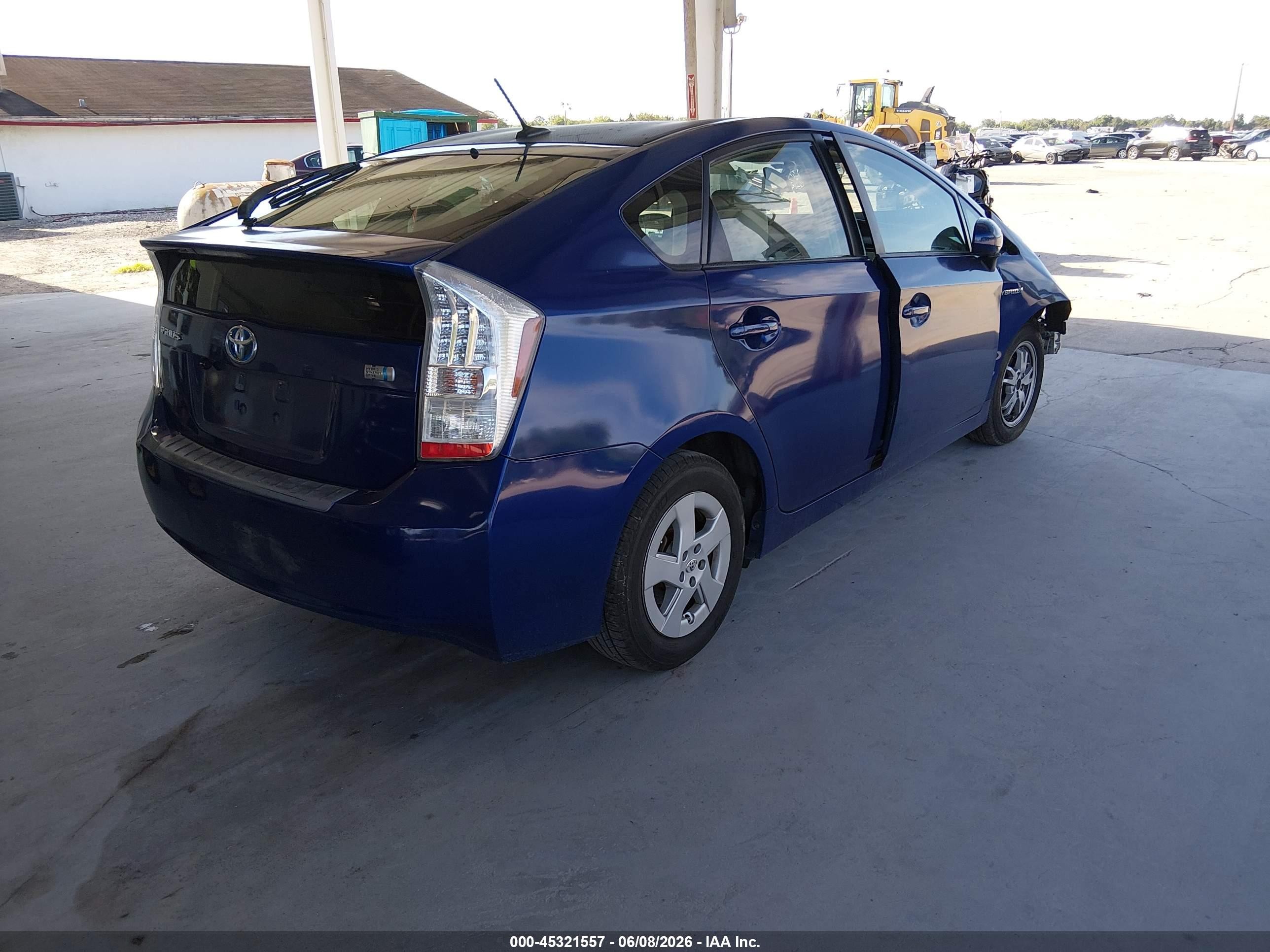 2010 Toyota Prius Iii Blue vin: JTDKN3DU6A0059497