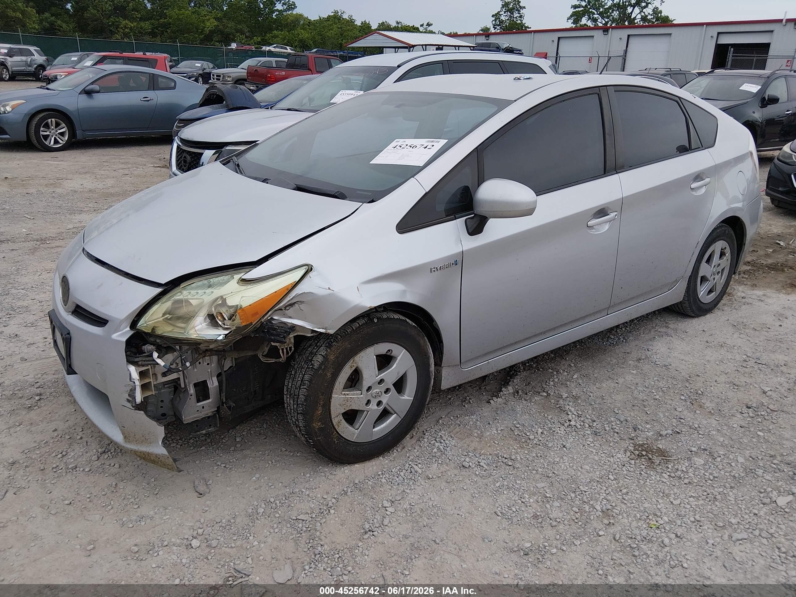 2010 Toyota Prius Ii Silver vin: JTDKN3DU6A0062822